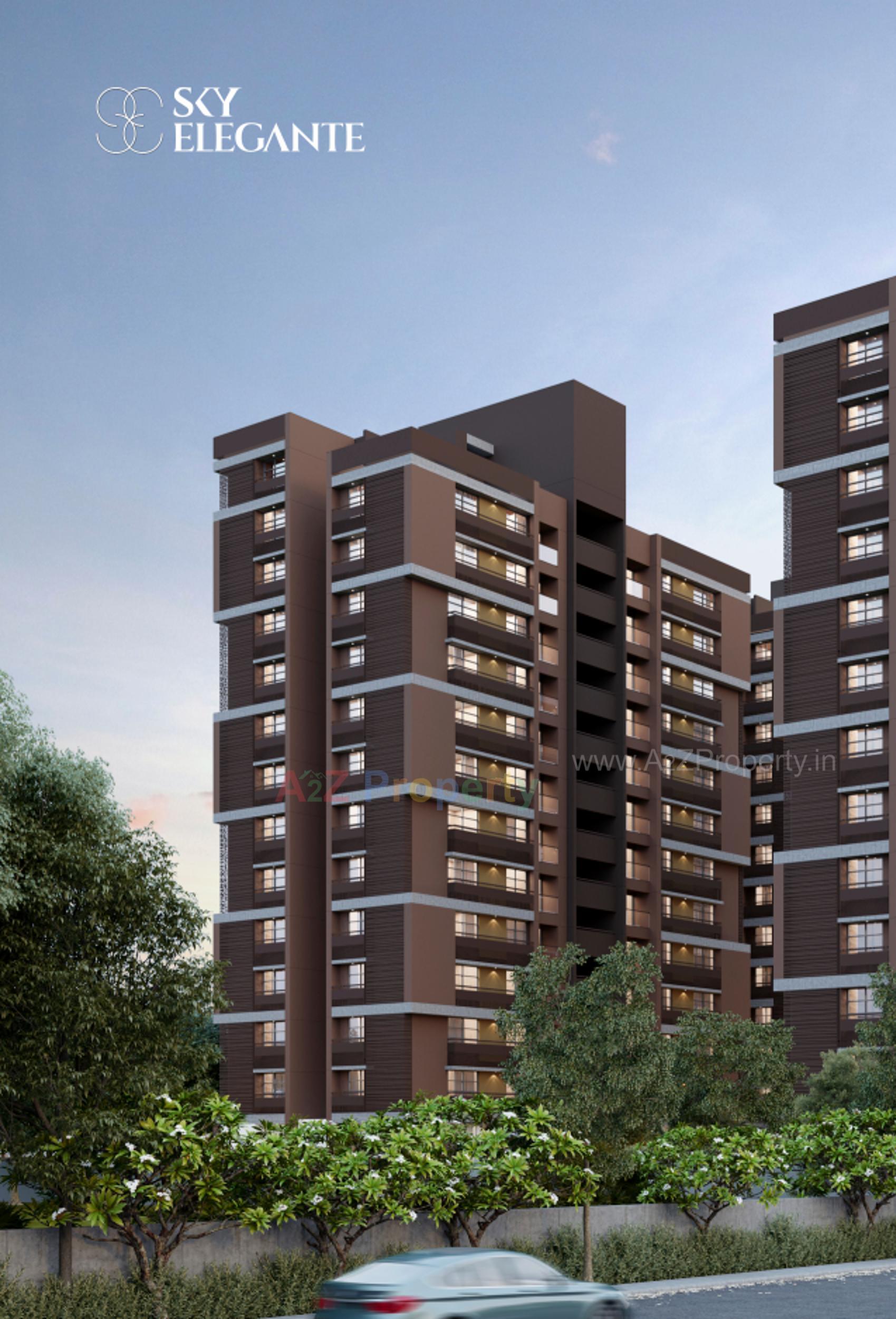 3D Elevation of real estate project Sky Elegante located at Amiyapur, Gandhinagar, Gujarat