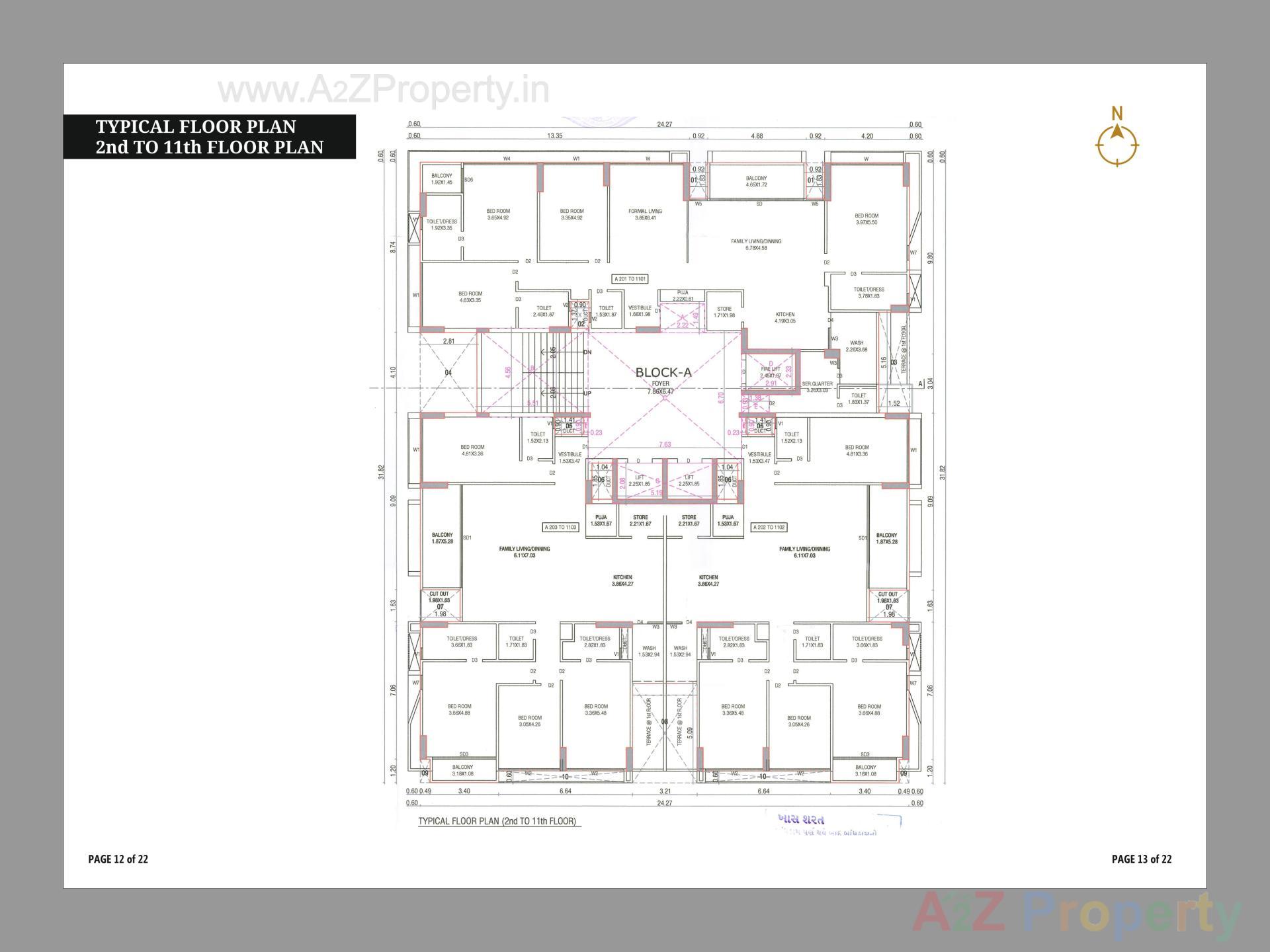 Layout of real estate project Skydeck located at Kudasan, Gandhinagar, Gujarat
