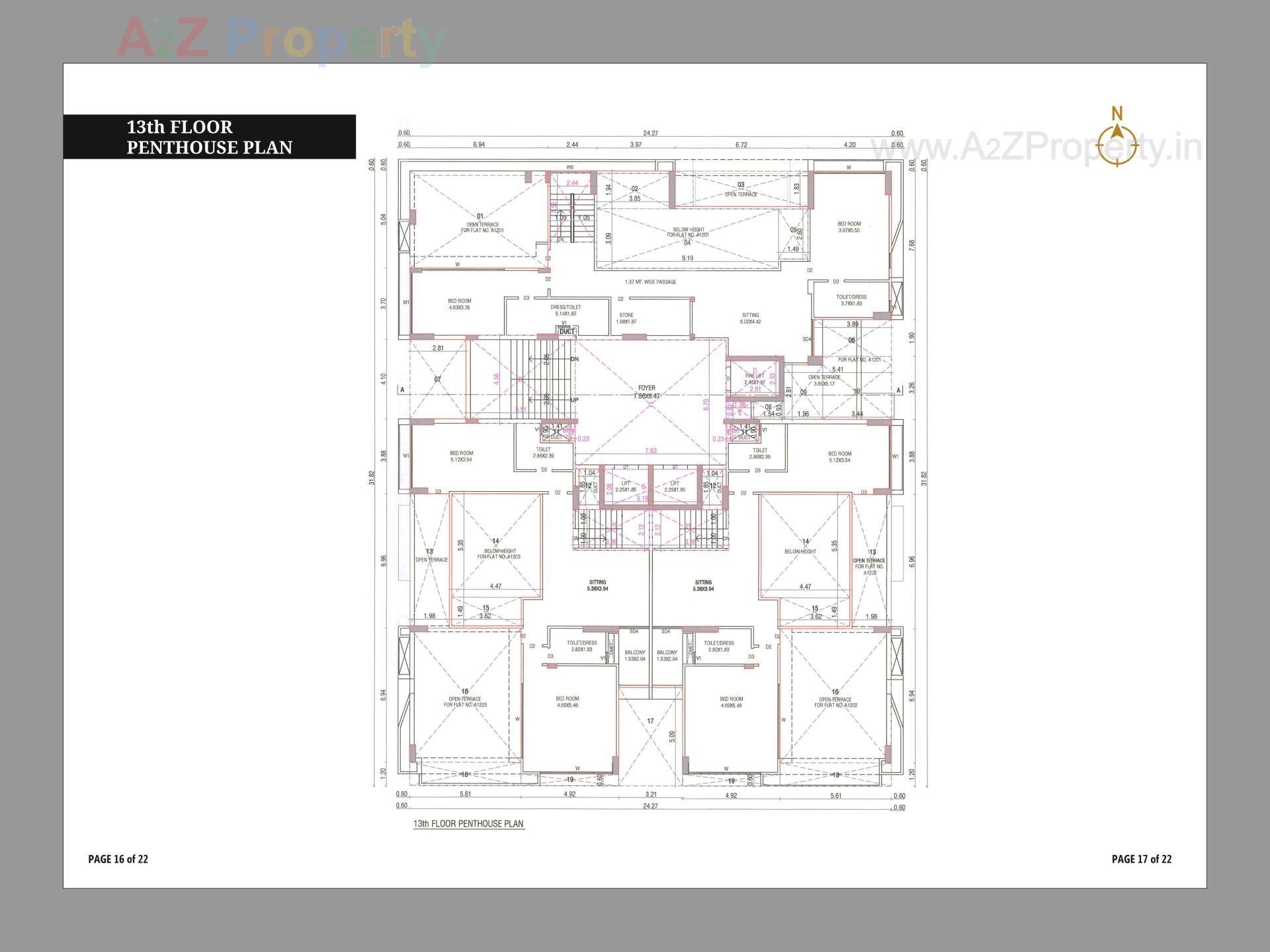Layout of real estate project Skydeck located at Kudasan, Gandhinagar, Gujarat