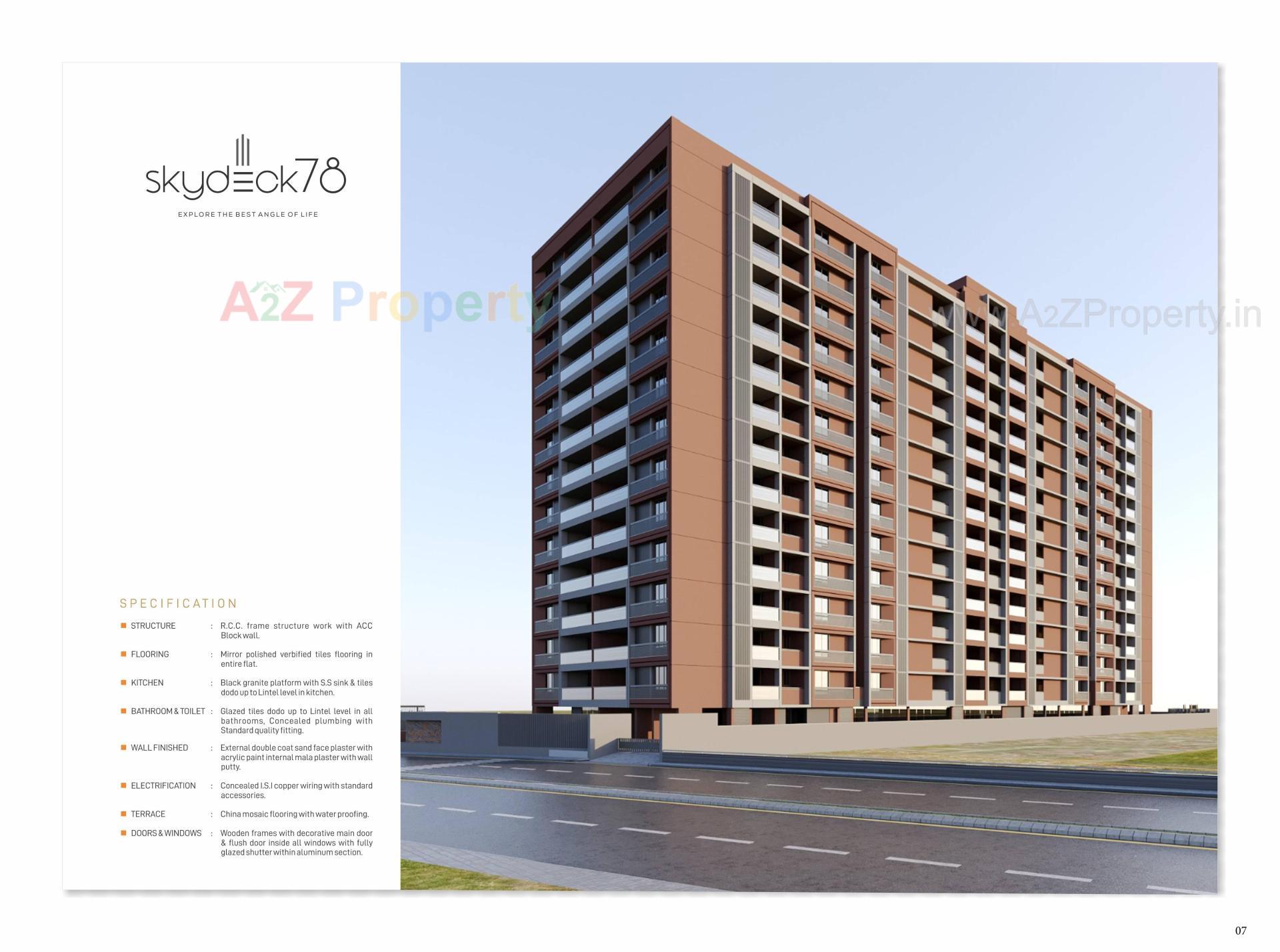 3D Elevation of real estate project Skydeck located at Gandhinagar, Gandhinagar, Gujarat