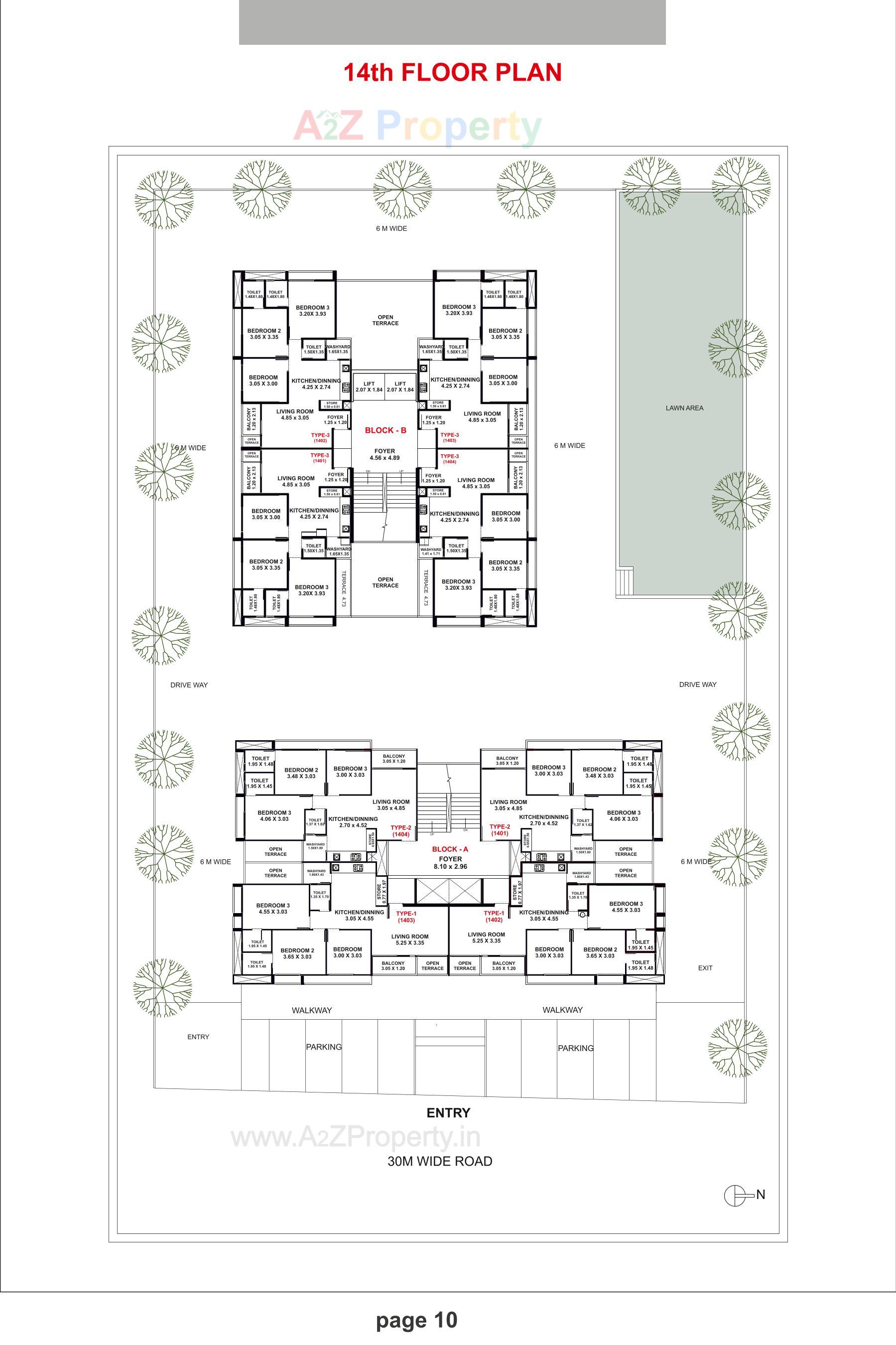 Layout of real estate project Skyleaf located at Gandhinagar, Gandhinagar, Gujarat