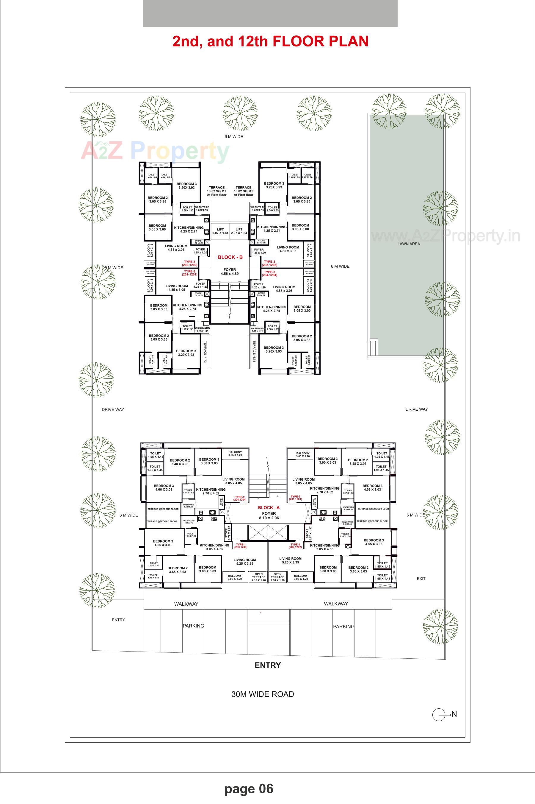 Layout of real estate project Skyleaf located at Gandhinagar, Gandhinagar, Gujarat