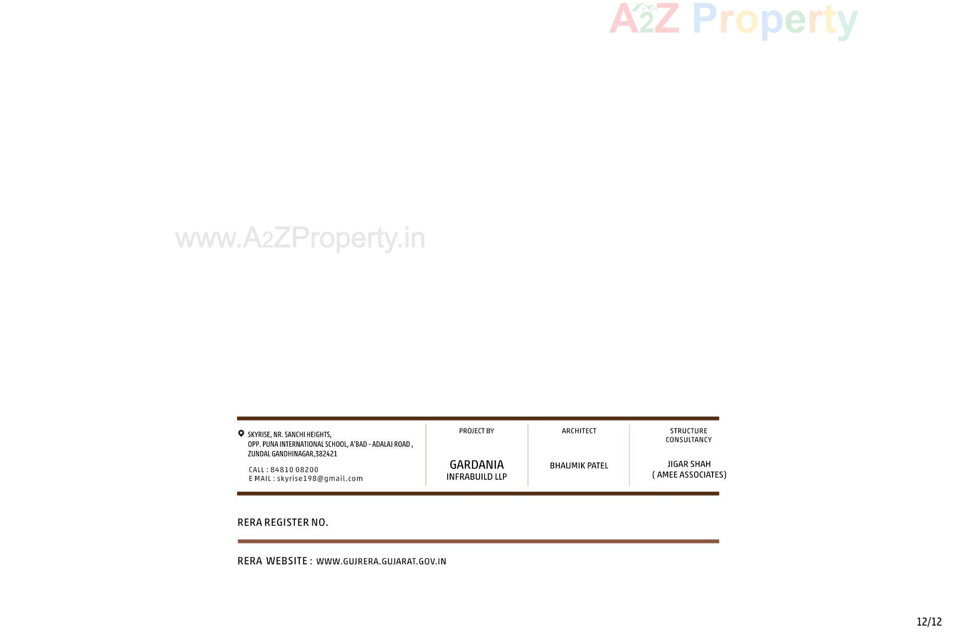  of real estate project Skyrise located at Zundal, Gandhinagar, Gujarat