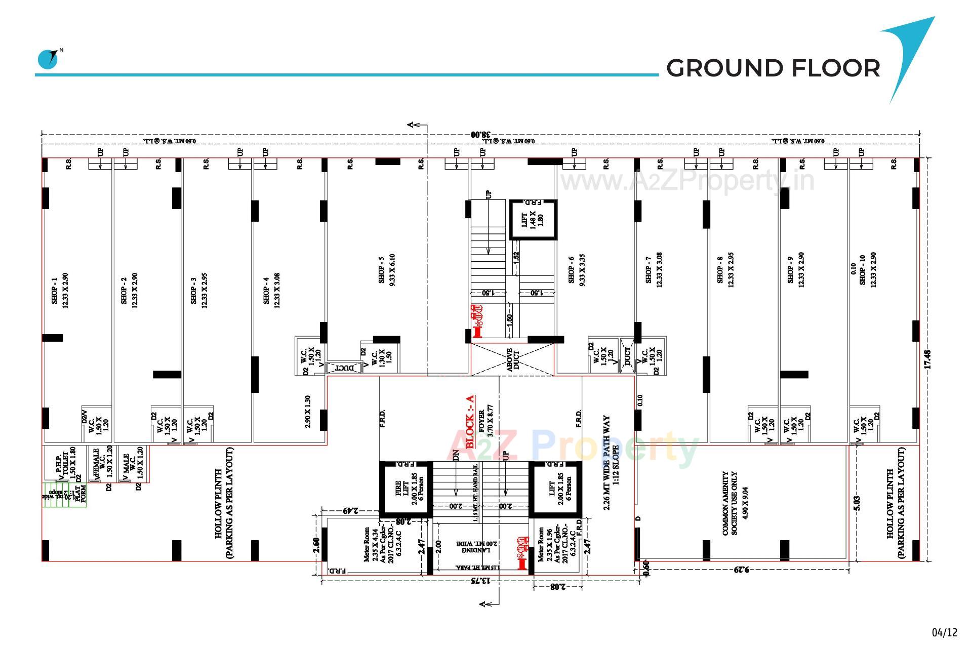Layout of real estate project Skyrise located at Zundal, Gandhinagar, Gujarat