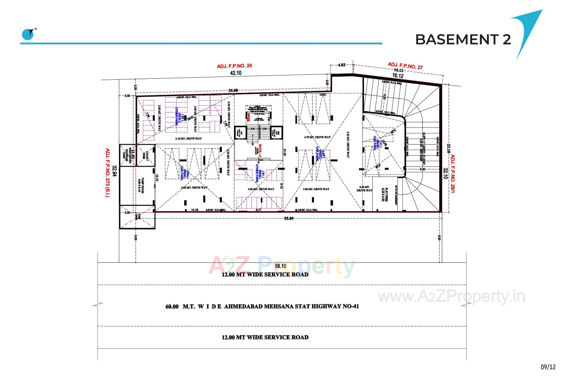 Layout of real estate project Skyrise located at Zundal, Gandhinagar, Gujarat