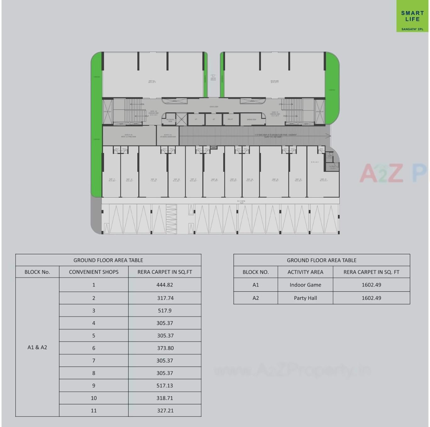 Layout of real estate project Smart Life located at Pirojpur, Gandhinagar, Gujarat