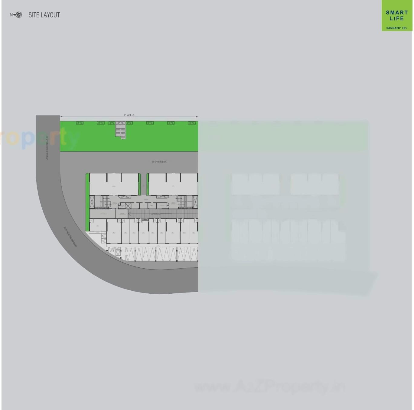 Layout of real estate project Smart Life located at Pirojpur, Gandhinagar, Gujarat