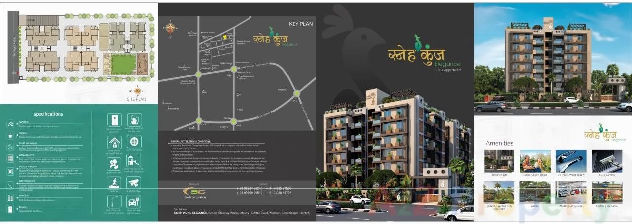  of real estate project Sneh Kunj Elegance located at Kudasan, Gandhinagar, Gujarat