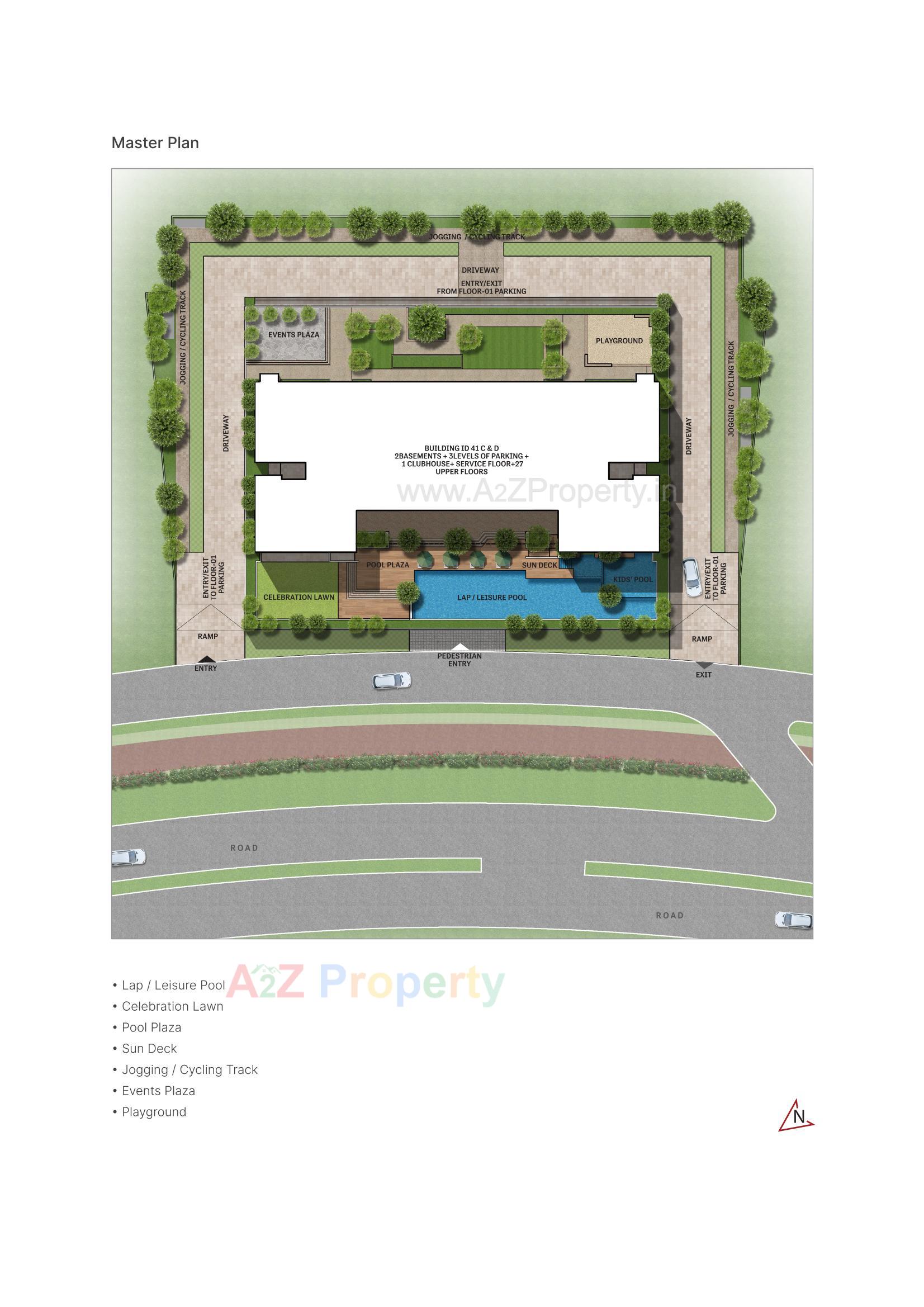 Layout of real estate project Sobha Avalon located at Pirjorpur, Gandhinagar, Gujarat