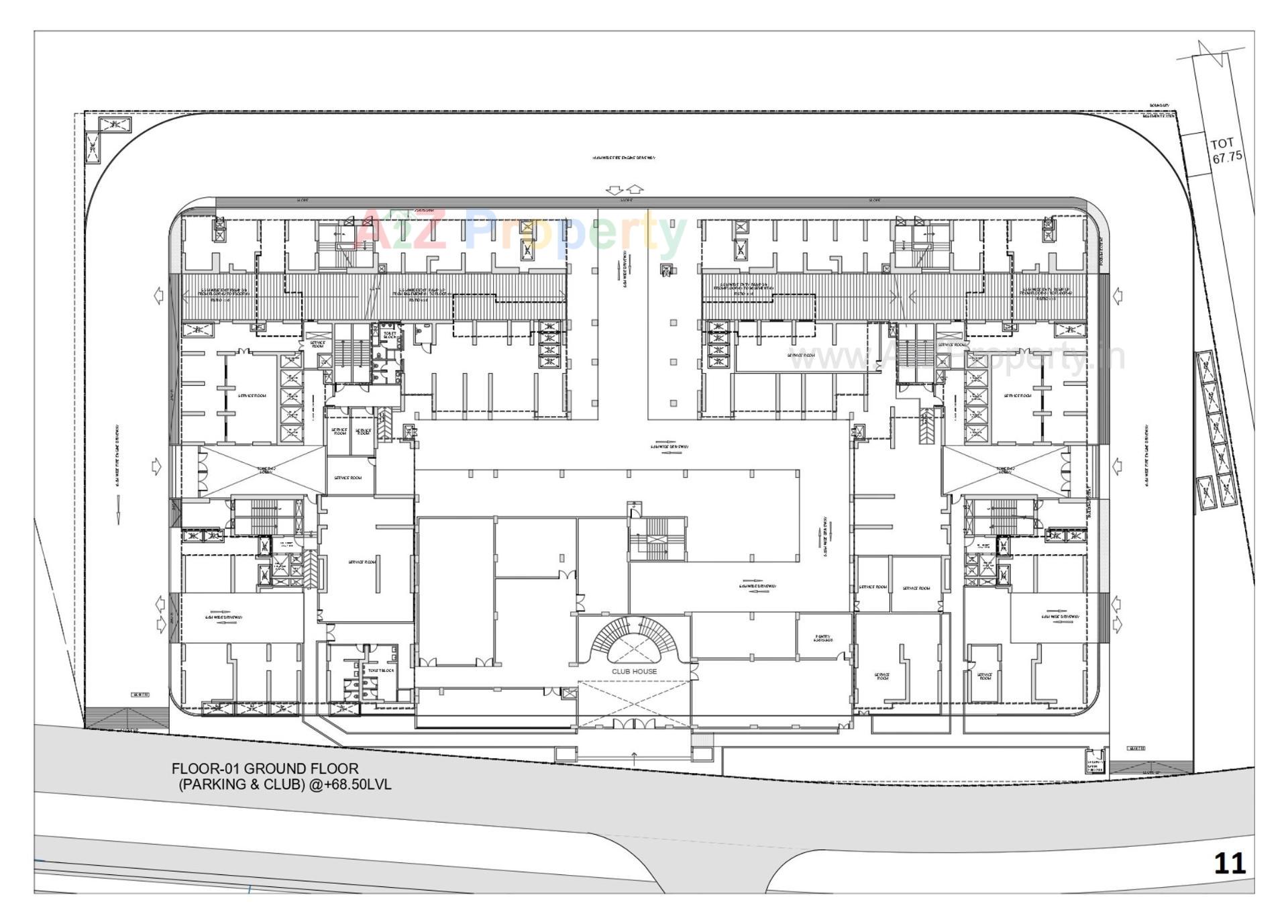Layout of real estate project Sobha Elysia located at Pirojpur, Gandhinagar, Gujarat