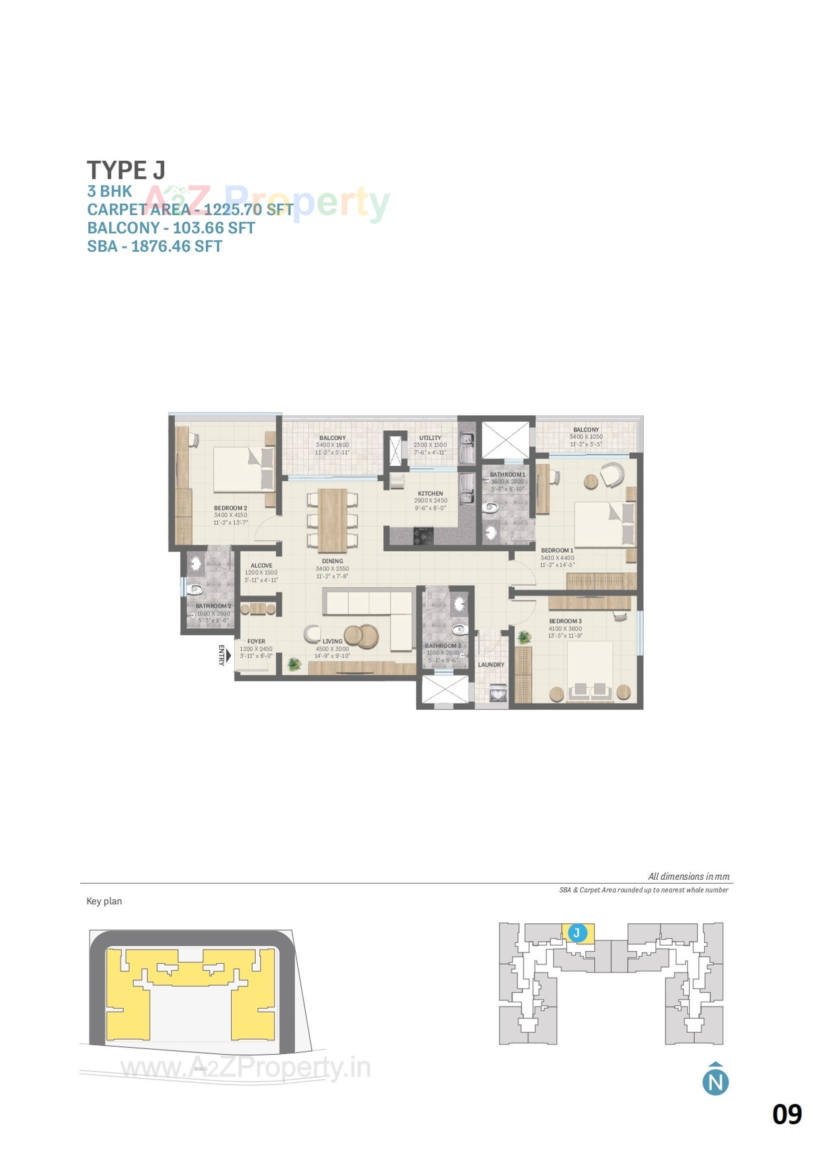 Layout of real estate project Sobha Elysia located at Pirojpur, Gandhinagar, Gujarat