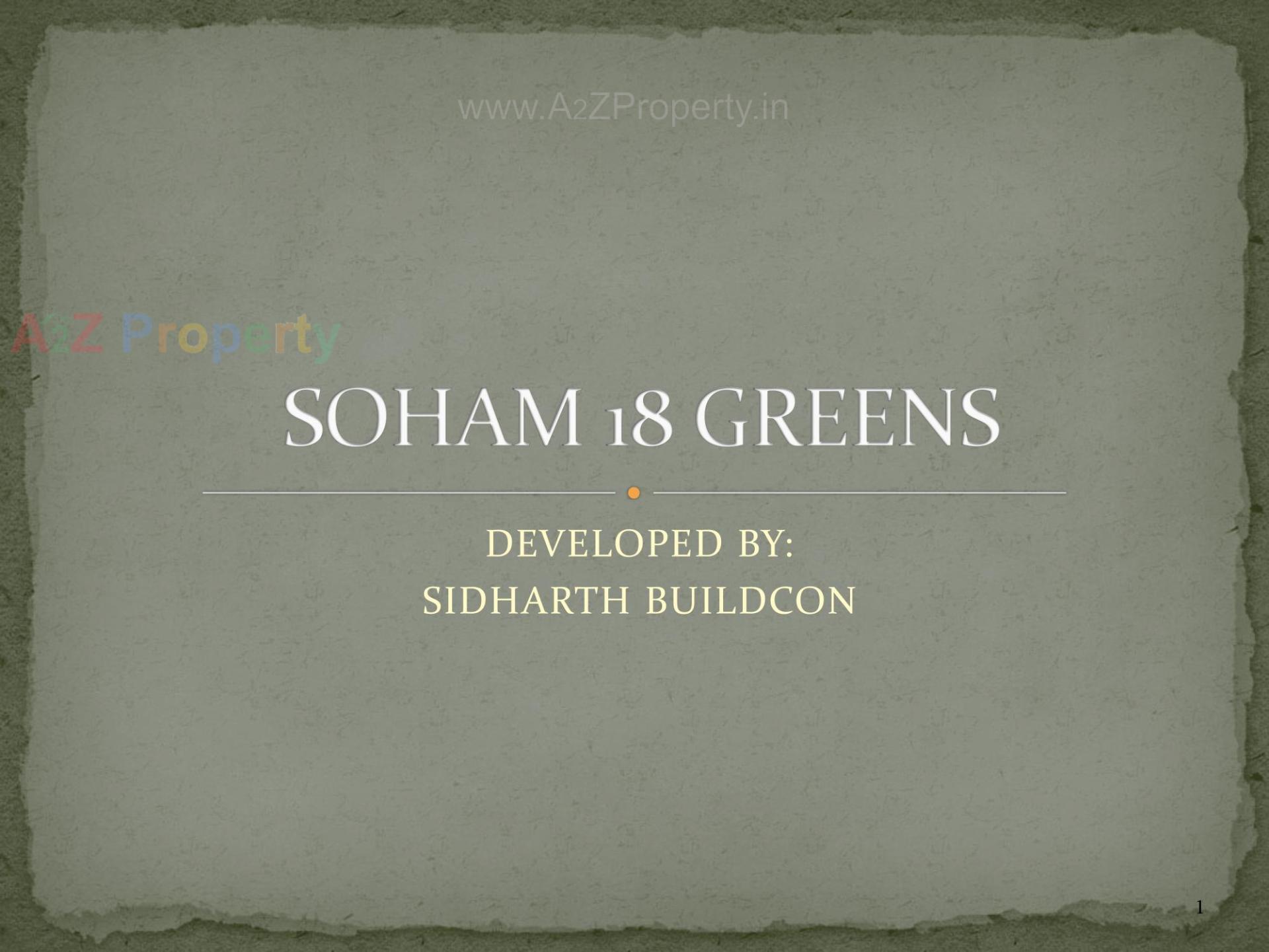  of real estate project Soham 18 Greens located at Bhat, Gandhinagar, Gujarat