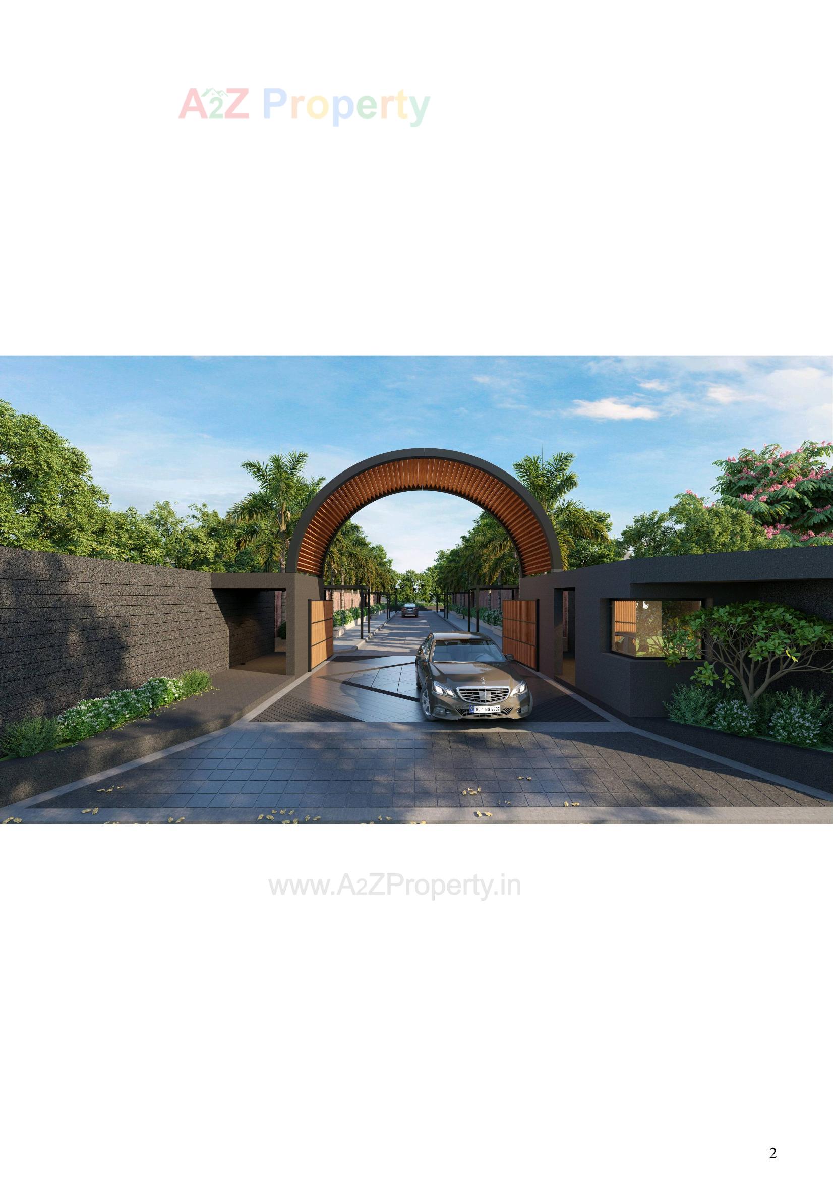 3D Elevation of real estate project Soham 18 Greens located at Bhat, Gandhinagar, Gujarat