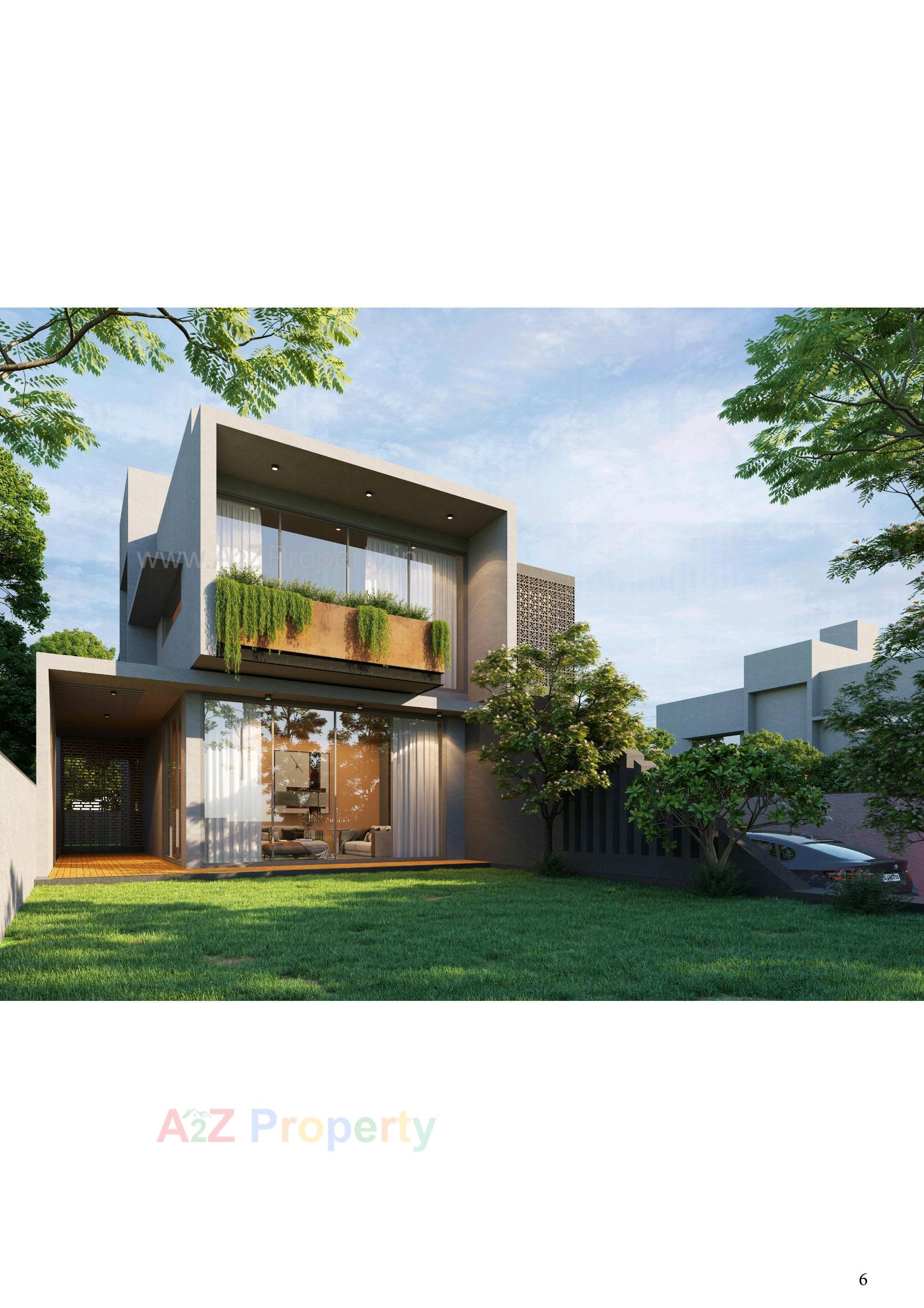 3D Elevation of real estate project Soham 18 Greens located at Bhat, Gandhinagar, Gujarat