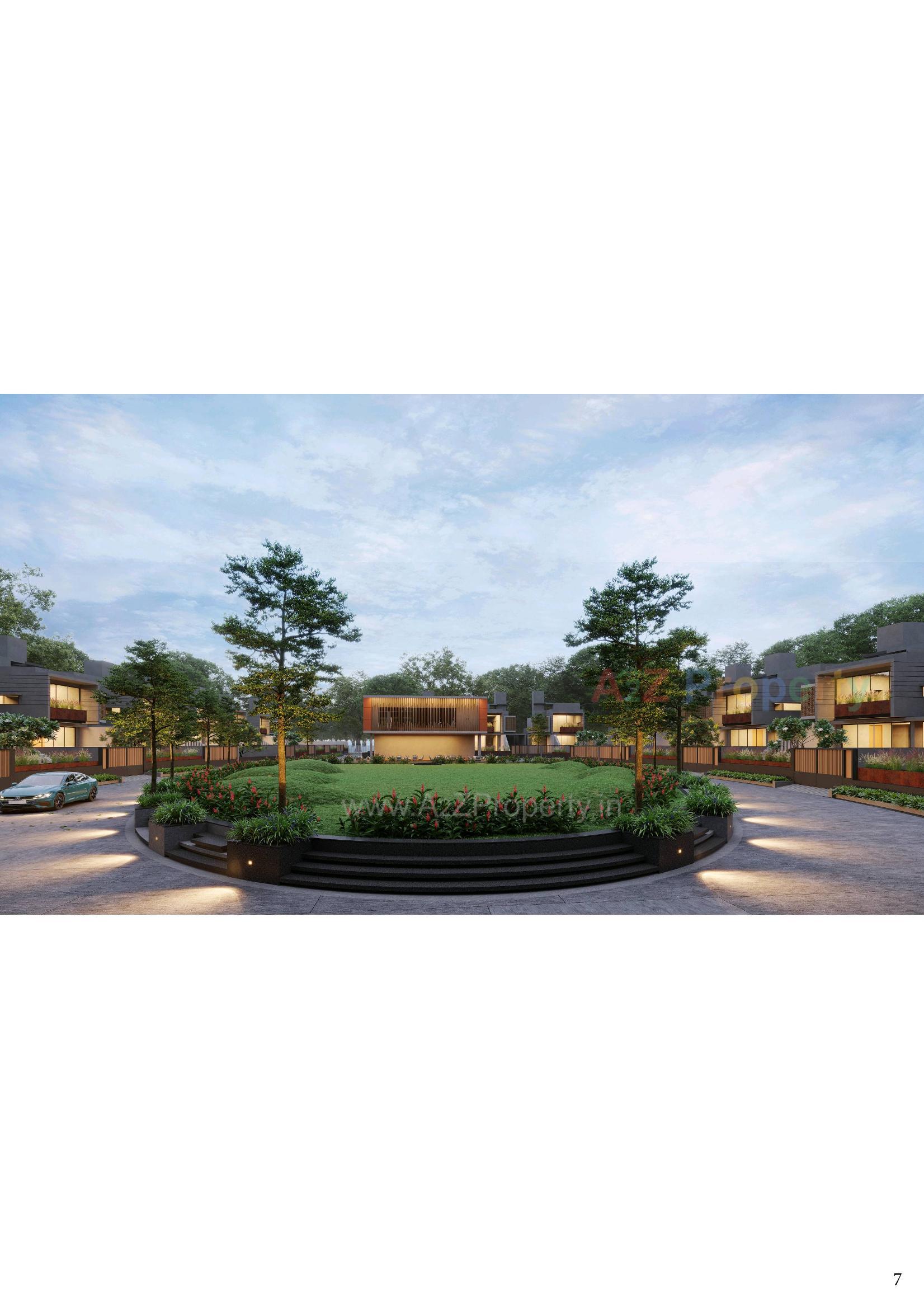 3D Elevation of real estate project Soham 18 Greens located at Bhat, Gandhinagar, Gujarat