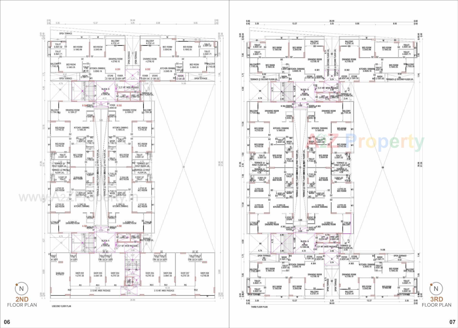 Layout of real estate project Spacelink located at Koba, Gandhinagar, Gujarat