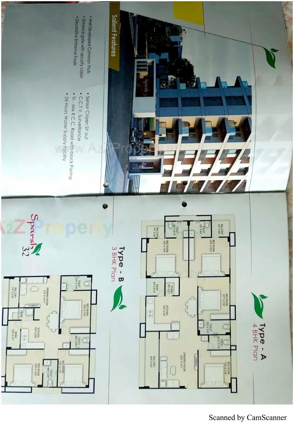 Layout of real estate project Sparsh located at Kudasan, Gandhinagar, Gujarat