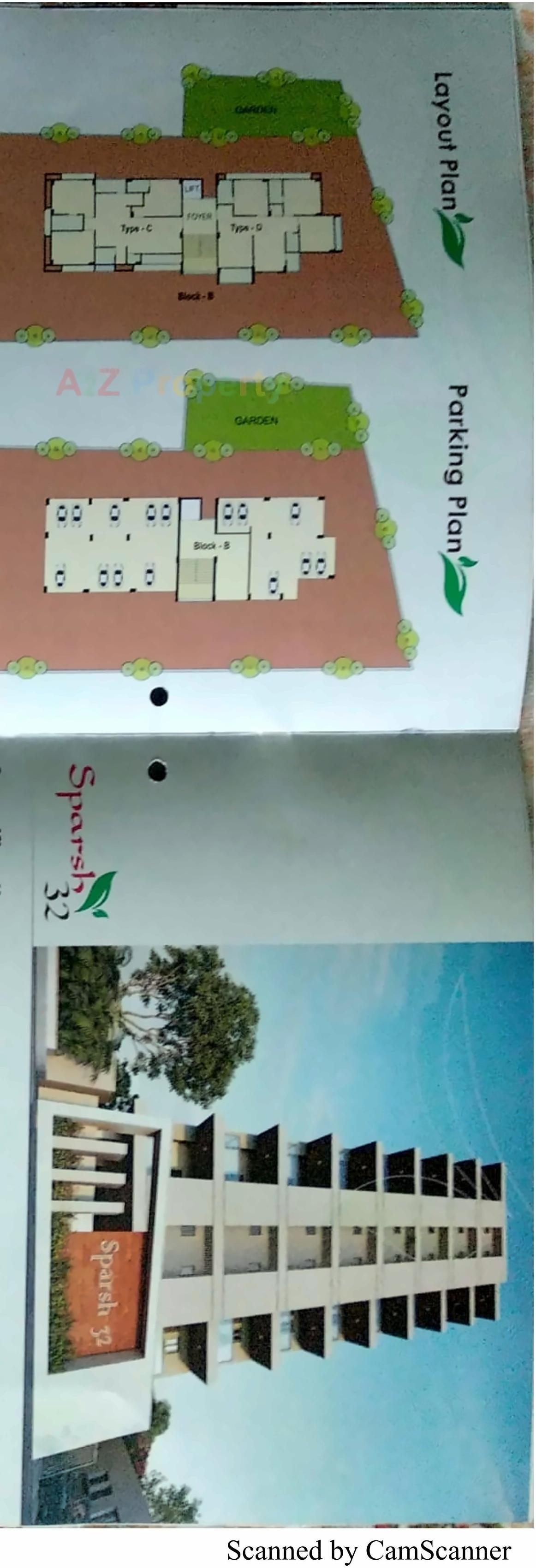Layout of real estate project Sparsh located at Kudasan, Gandhinagar, Gujarat