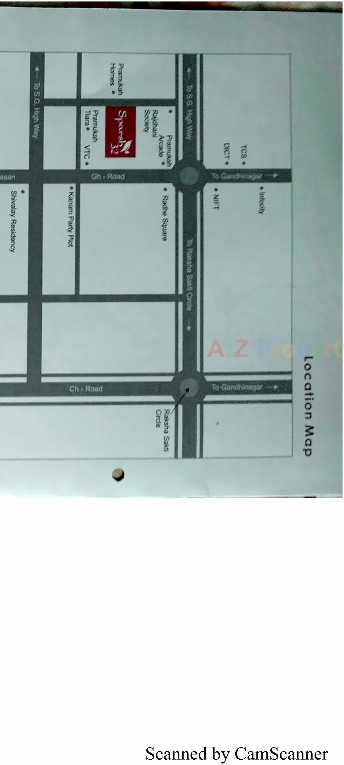 Layout of real estate project Sparsh located at Kudasan, Gandhinagar, Gujarat
