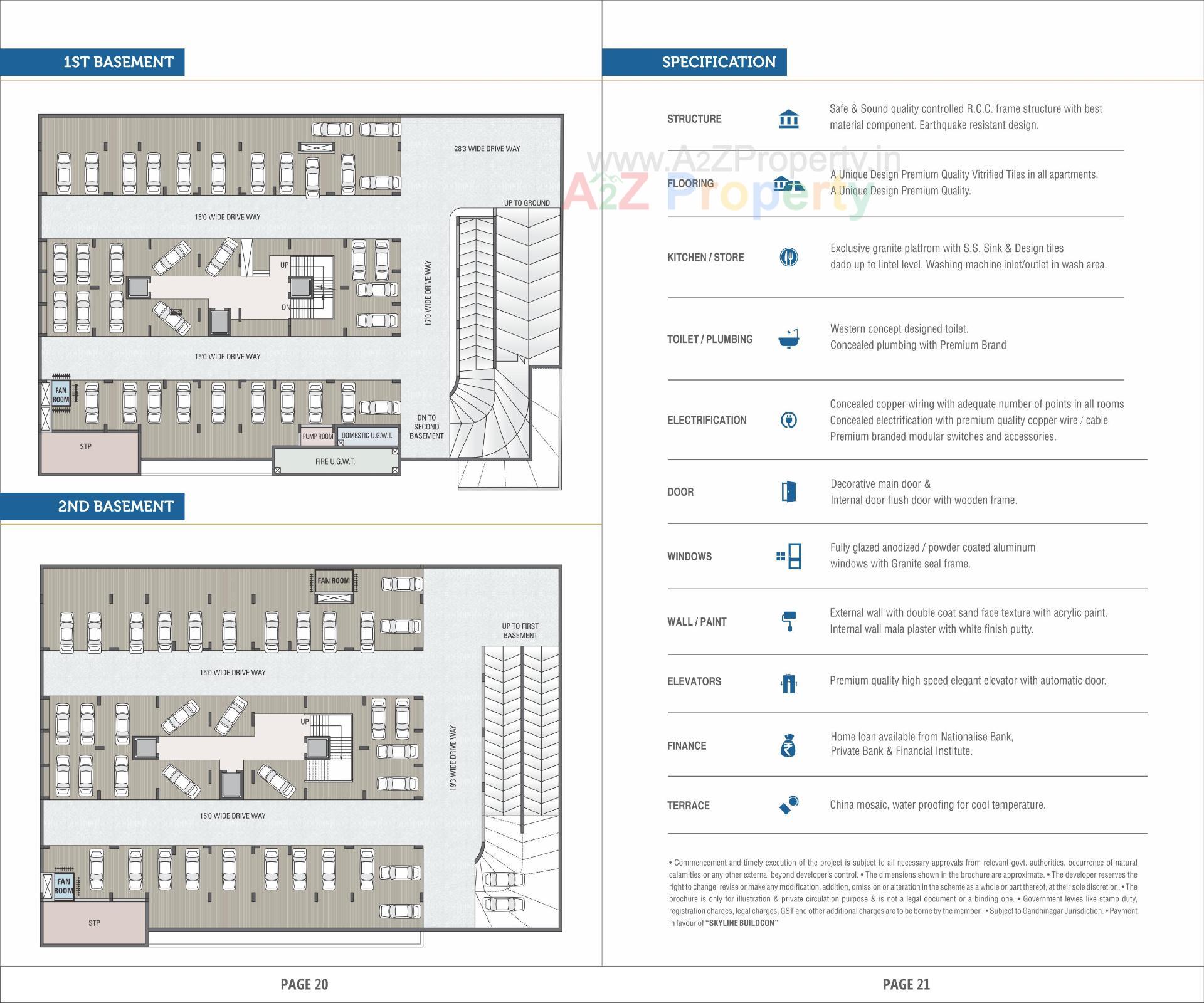 Layout of real estate project Sparsh Skyline located at Koba, Gandhinagar, Gujarat