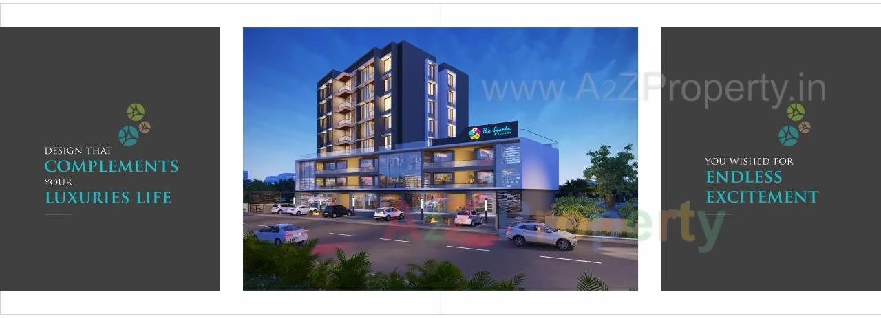 3D Elevation of real estate project Spenta Square located at Vavol, Gandhinagar, Gujarat