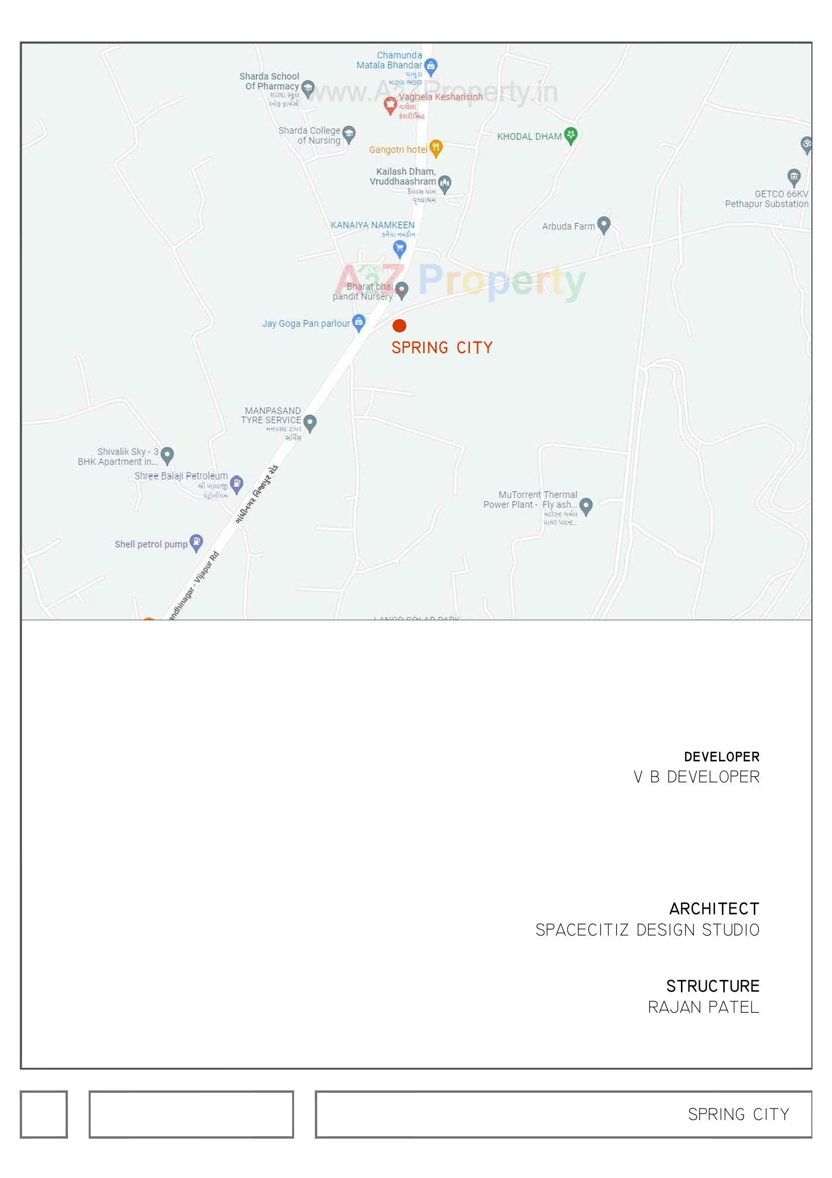  of real estate project Spring City located at Pethapur, Gandhinagar, Gujarat