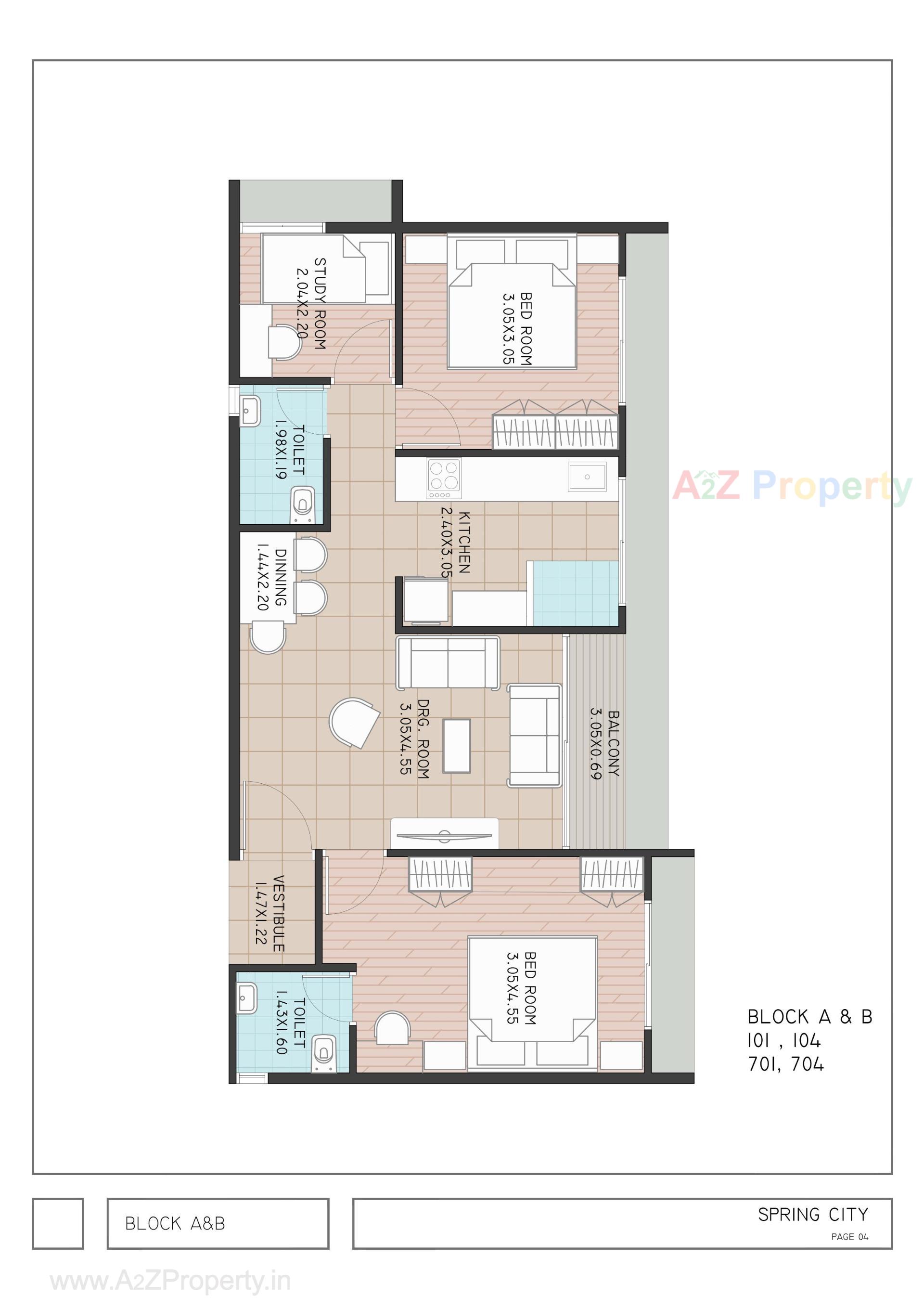 Layout of real estate project Spring City located at Pethapur, Gandhinagar, Gujarat