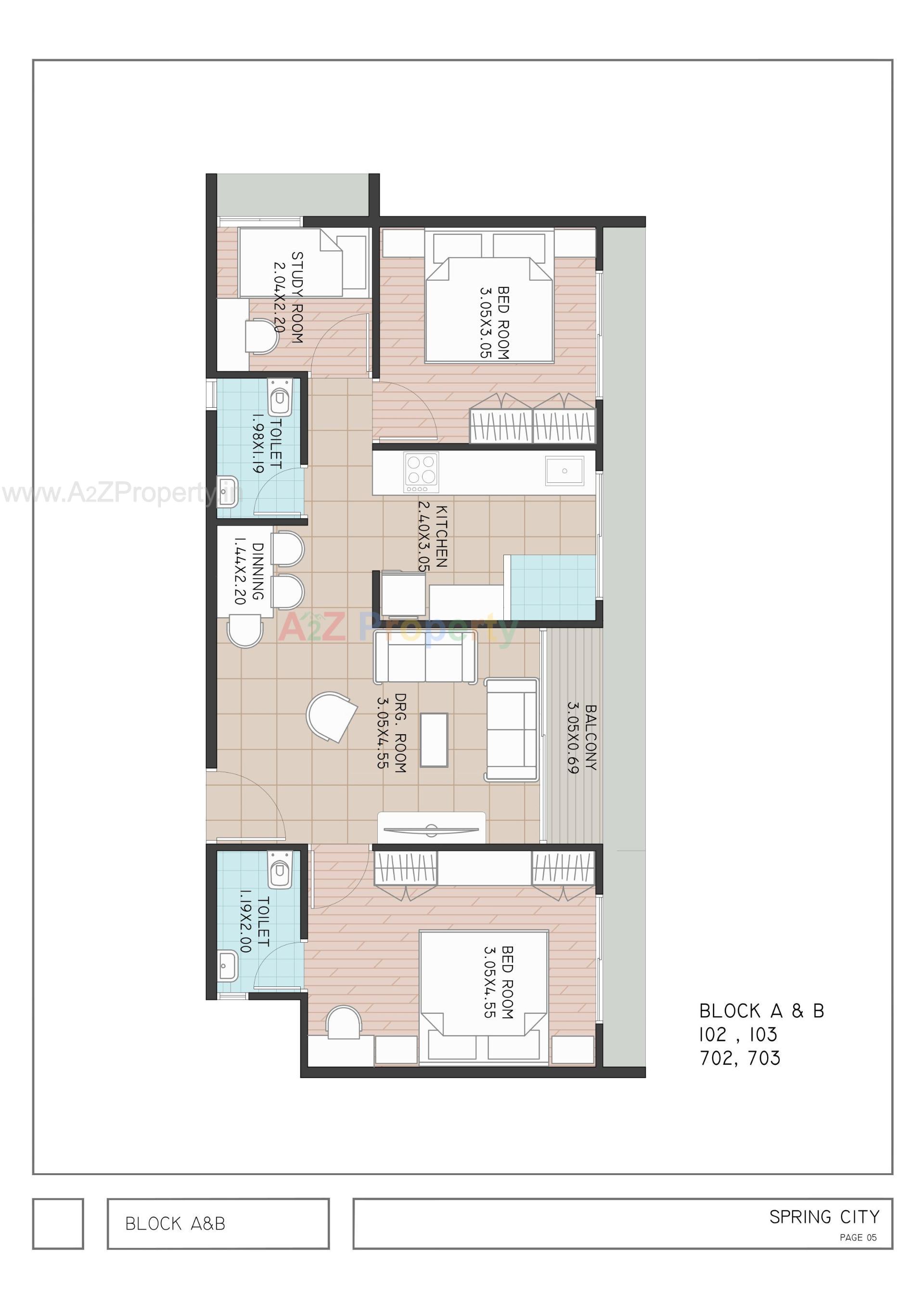 Layout of real estate project Spring City located at Pethapur, Gandhinagar, Gujarat