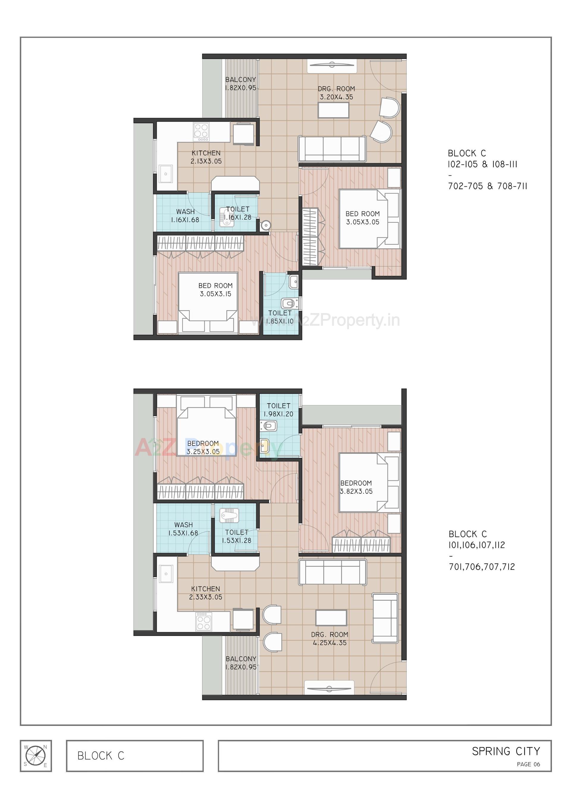 Layout of real estate project Spring City located at Pethapur, Gandhinagar, Gujarat