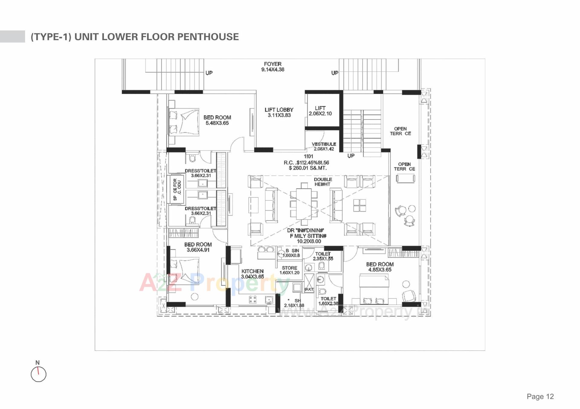 Layout of real estate project Stately located at Koba, Gandhinagar, Gujarat