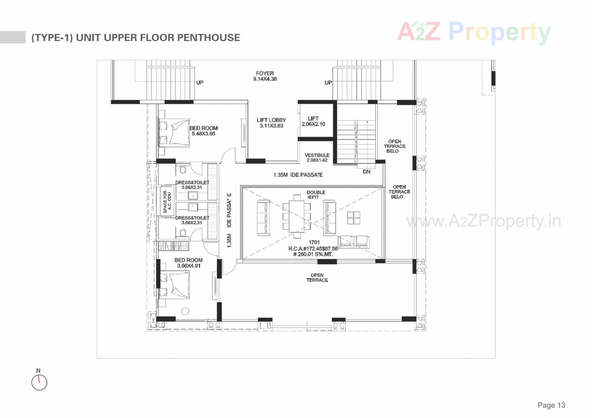 Layout of real estate project Stately located at Koba, Gandhinagar, Gujarat