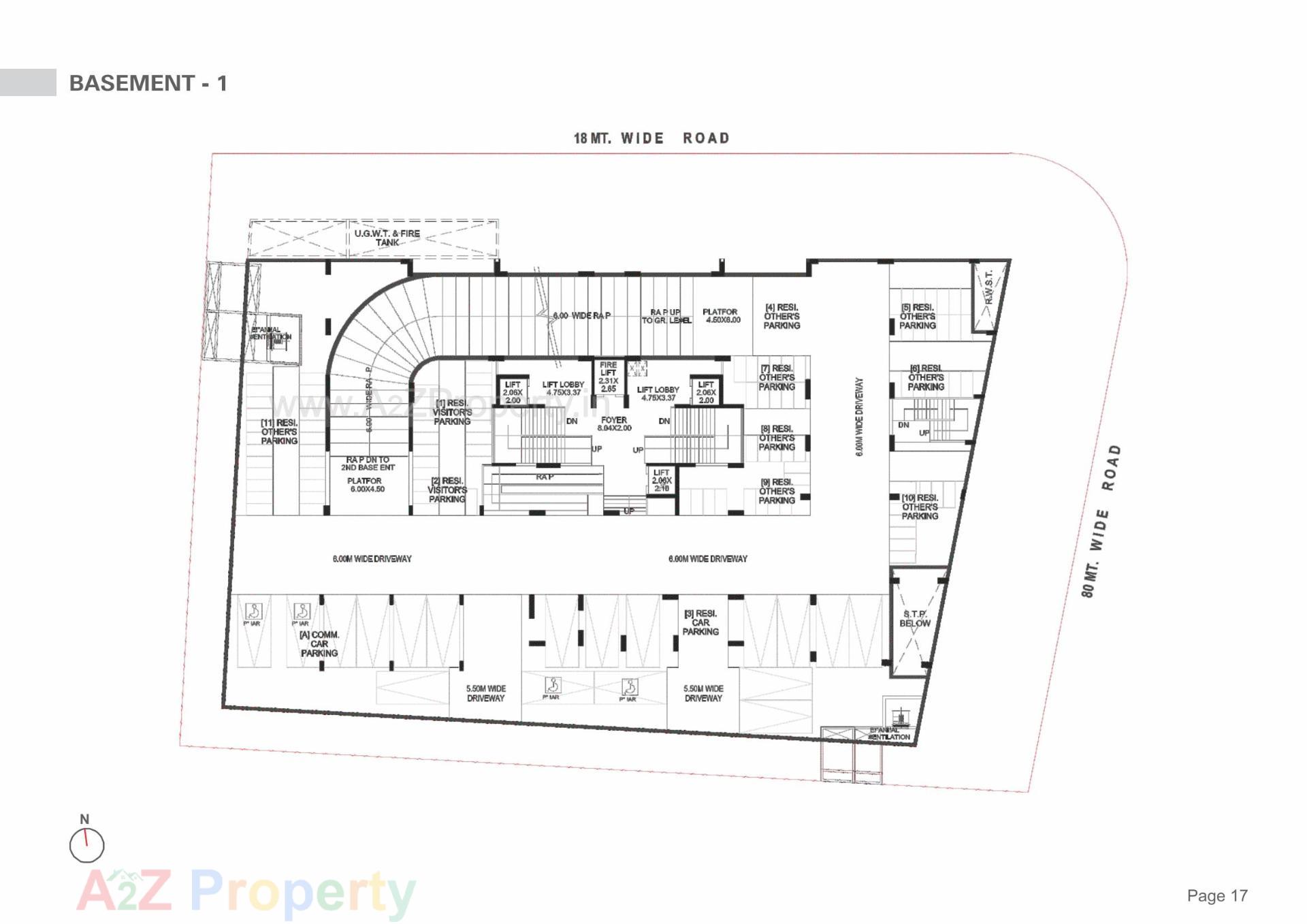 Layout of real estate project Stately located at Koba, Gandhinagar, Gujarat