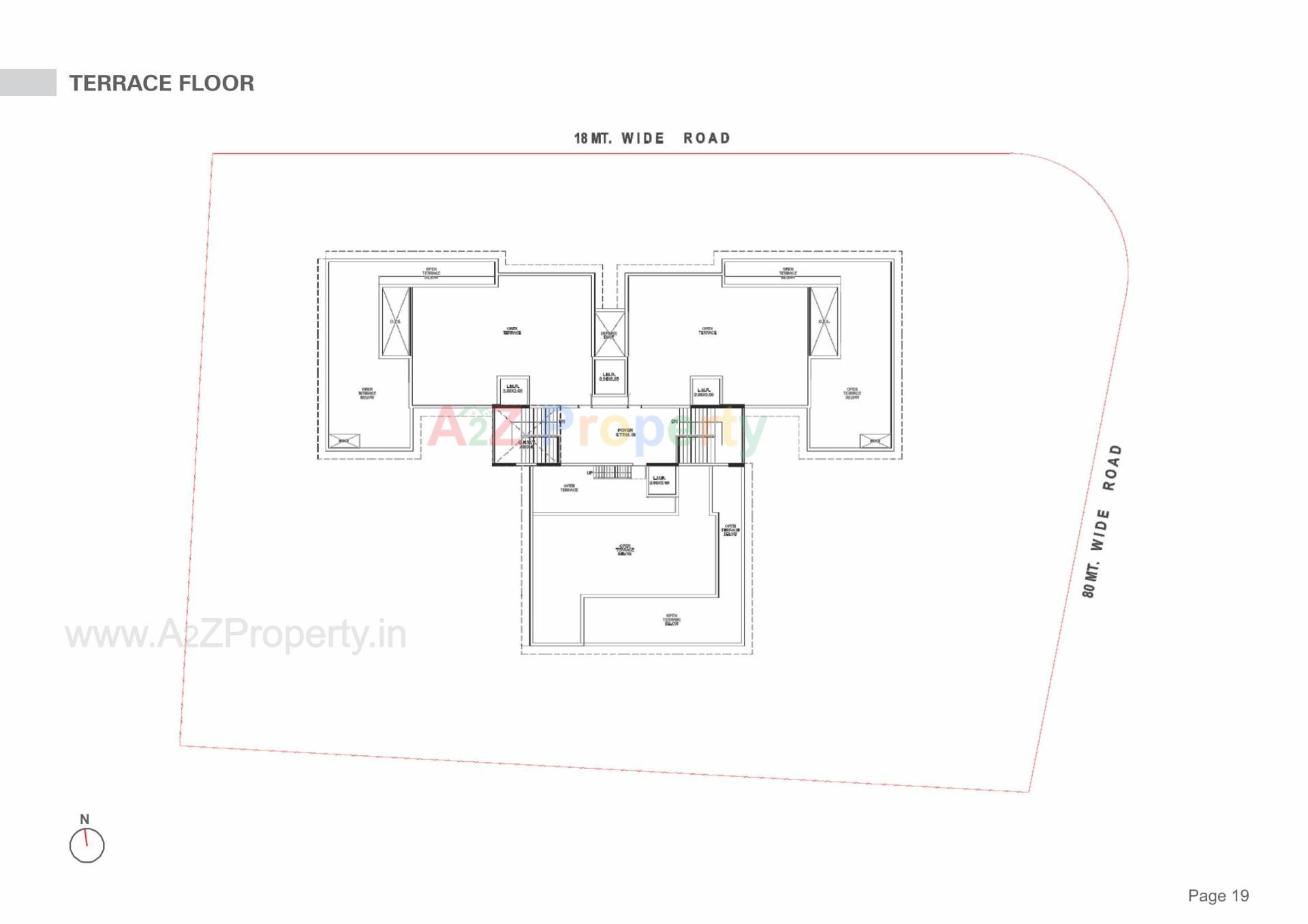 Layout of real estate project Stately located at Koba, Gandhinagar, Gujarat