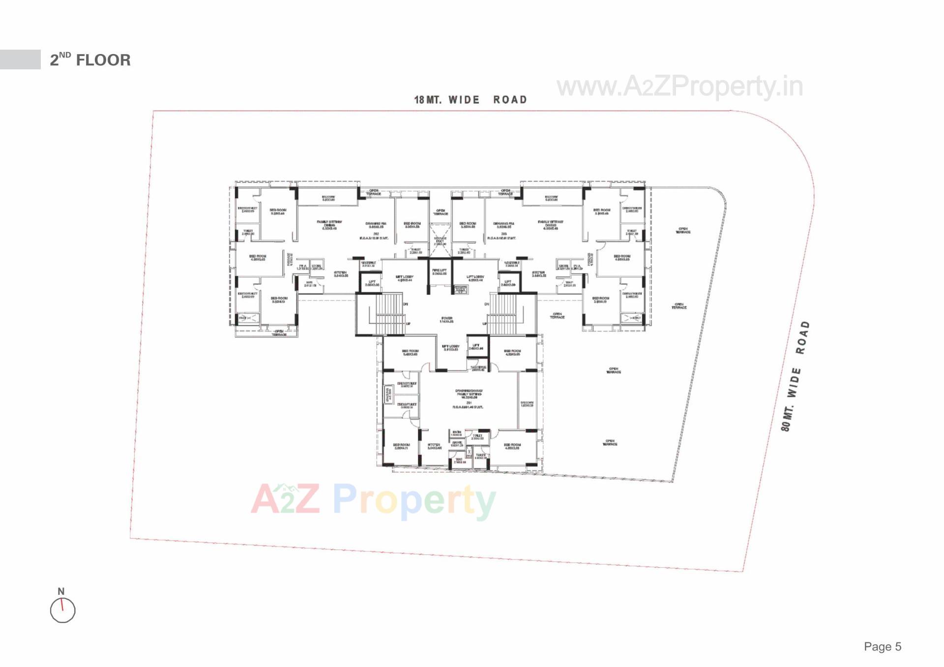 Layout of real estate project Stately located at Koba, Gandhinagar, Gujarat