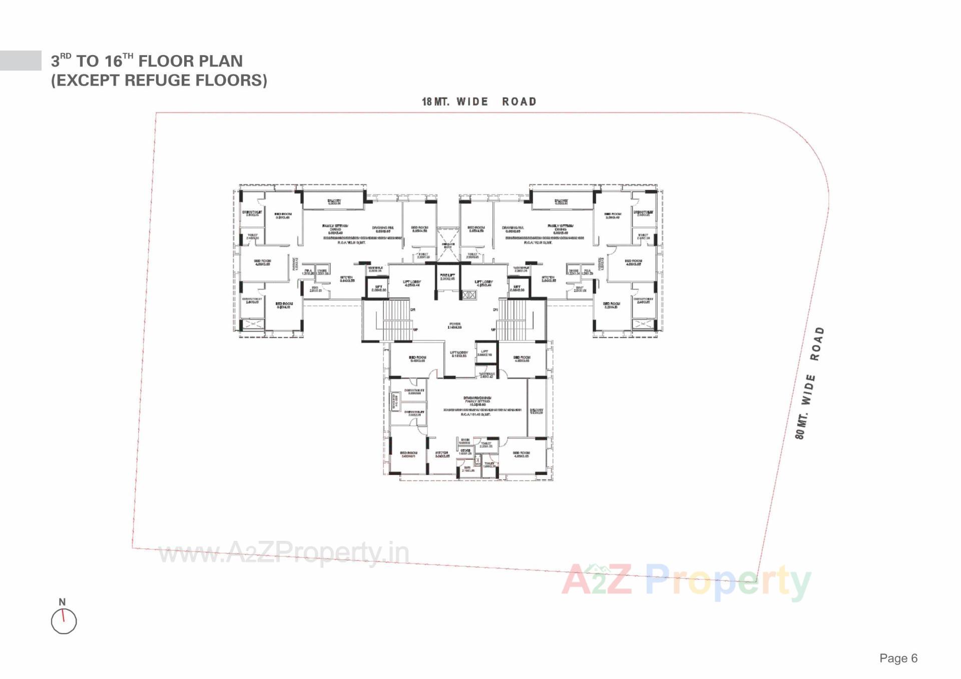 Layout of real estate project Stately located at Koba, Gandhinagar, Gujarat