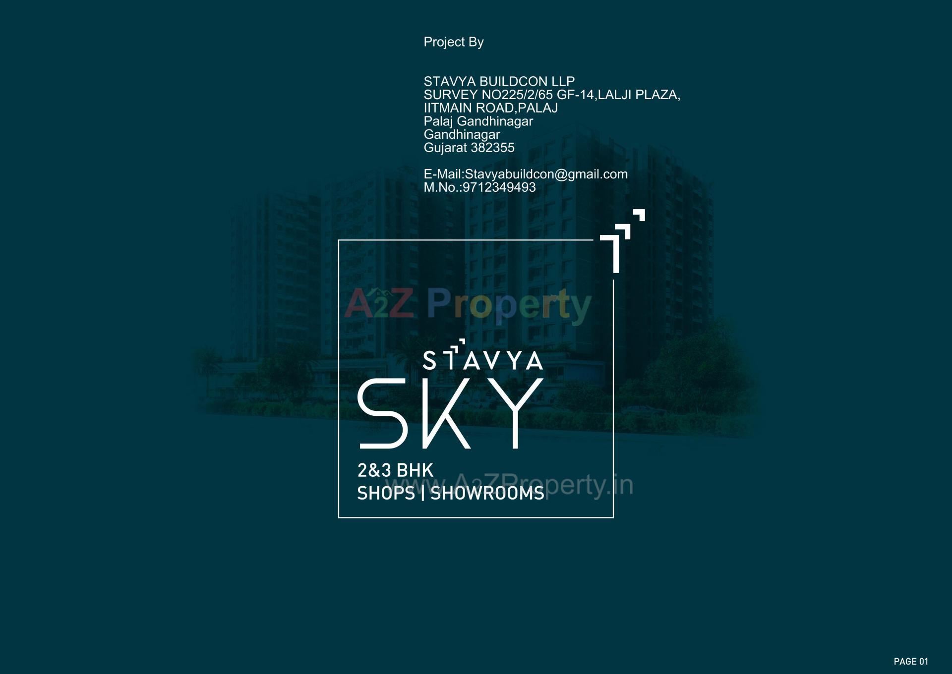  of real estate project Stavya Sky located at Palaj, Gandhinagar, Gujarat