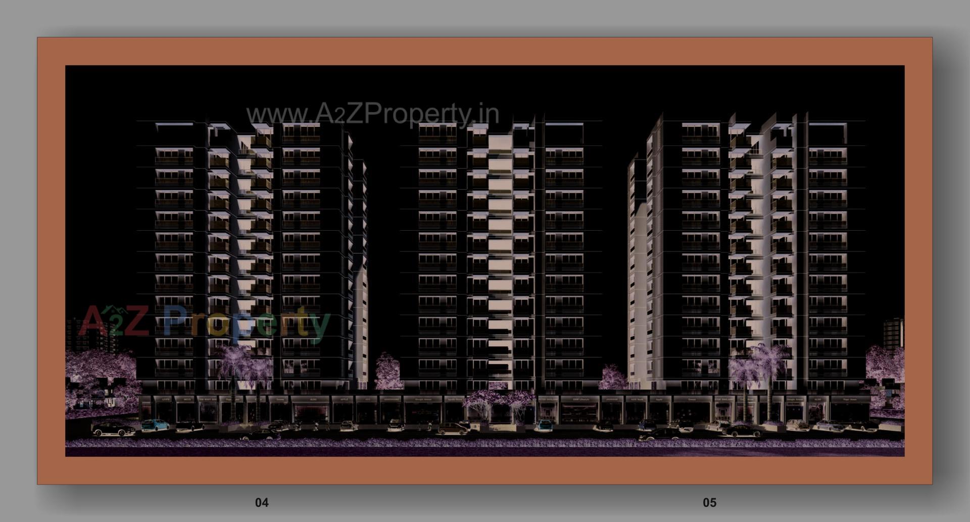 3D Elevation of real estate project Suhaal Serenity located at Zundal, Gandhinagar, Gujarat