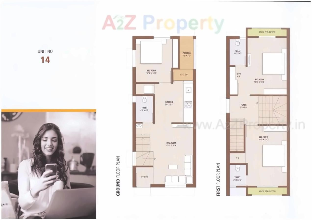 Layout of real estate project Sun Elegance located at Vavol, Gandhinagar, Gujarat