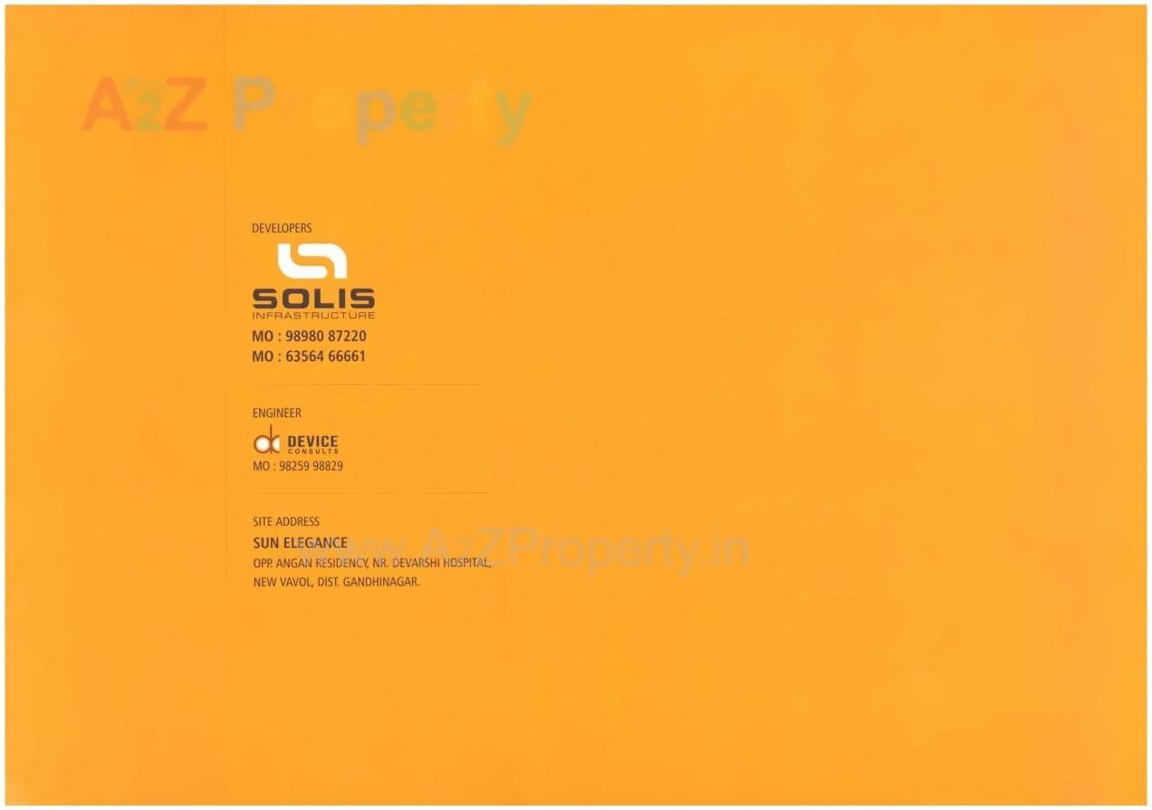  of real estate project Sun Elegance located at Vavol, Gandhinagar, Gujarat