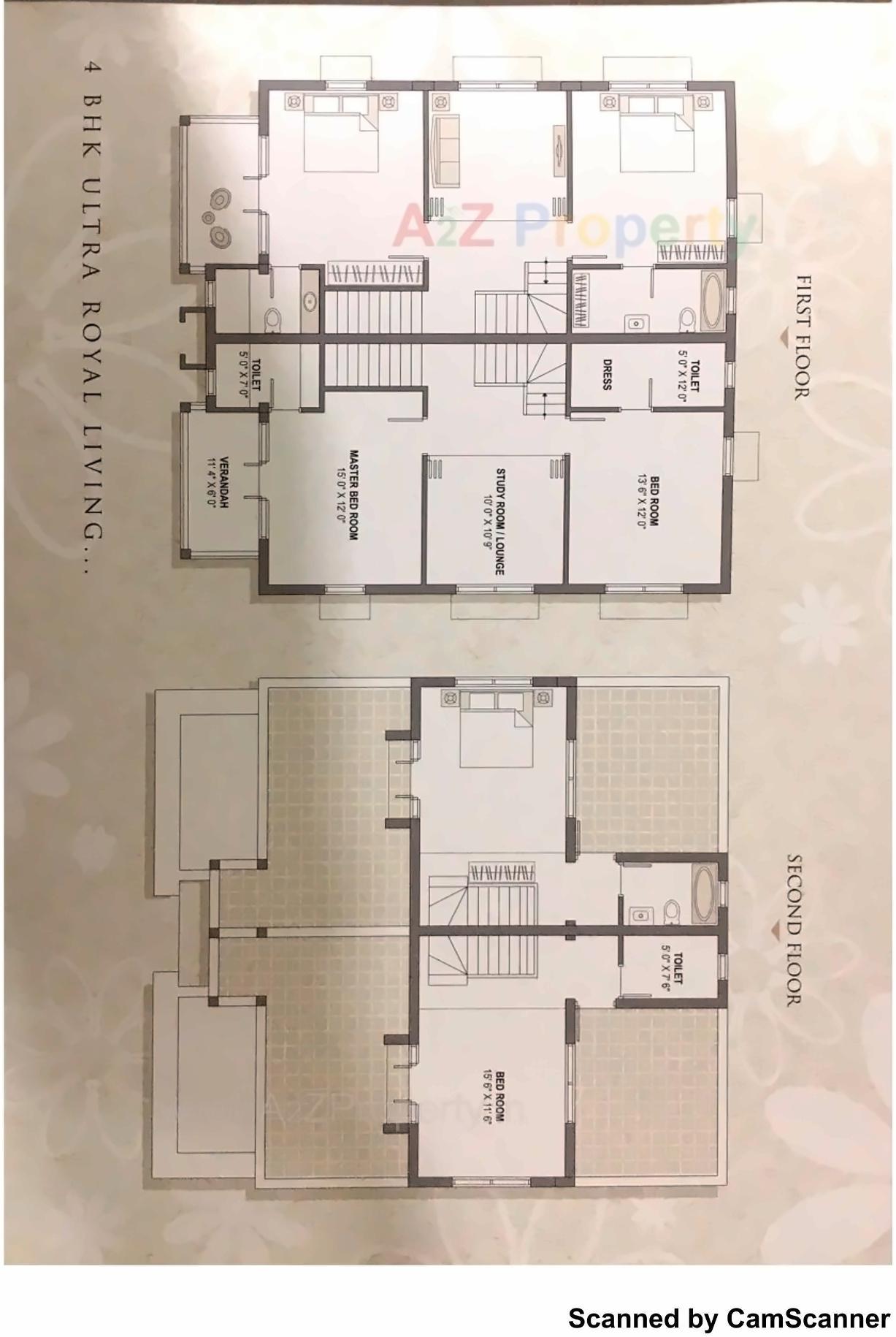 Layout of real estate project Sun Royal Bungalows located at Raysan, Gandhinagar, Gujarat