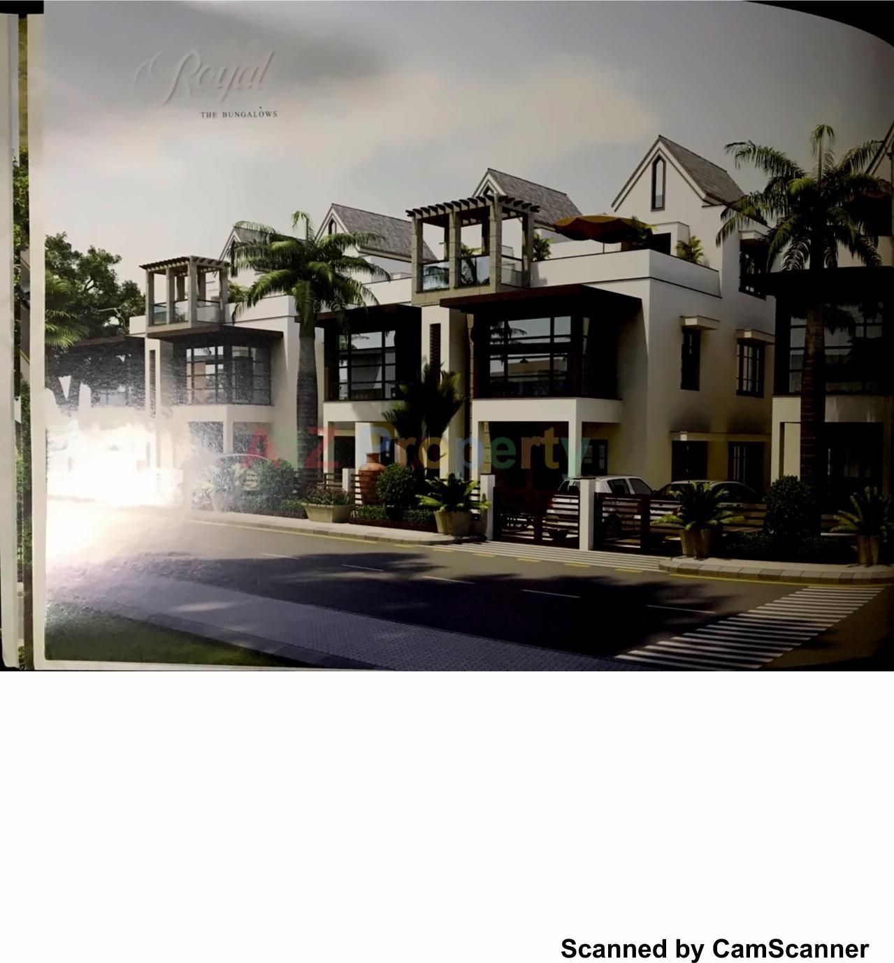 3D Elevation of real estate project Sun Royal Bungalows located at Raysan, Gandhinagar, Gujarat