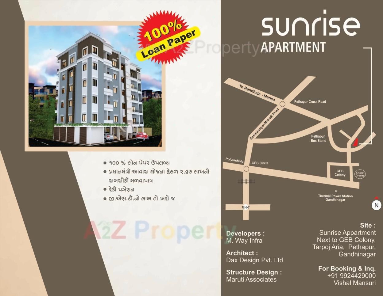  of real estate project Sunrise Appartment located at Pethapur, Gandhinagar, Gujarat