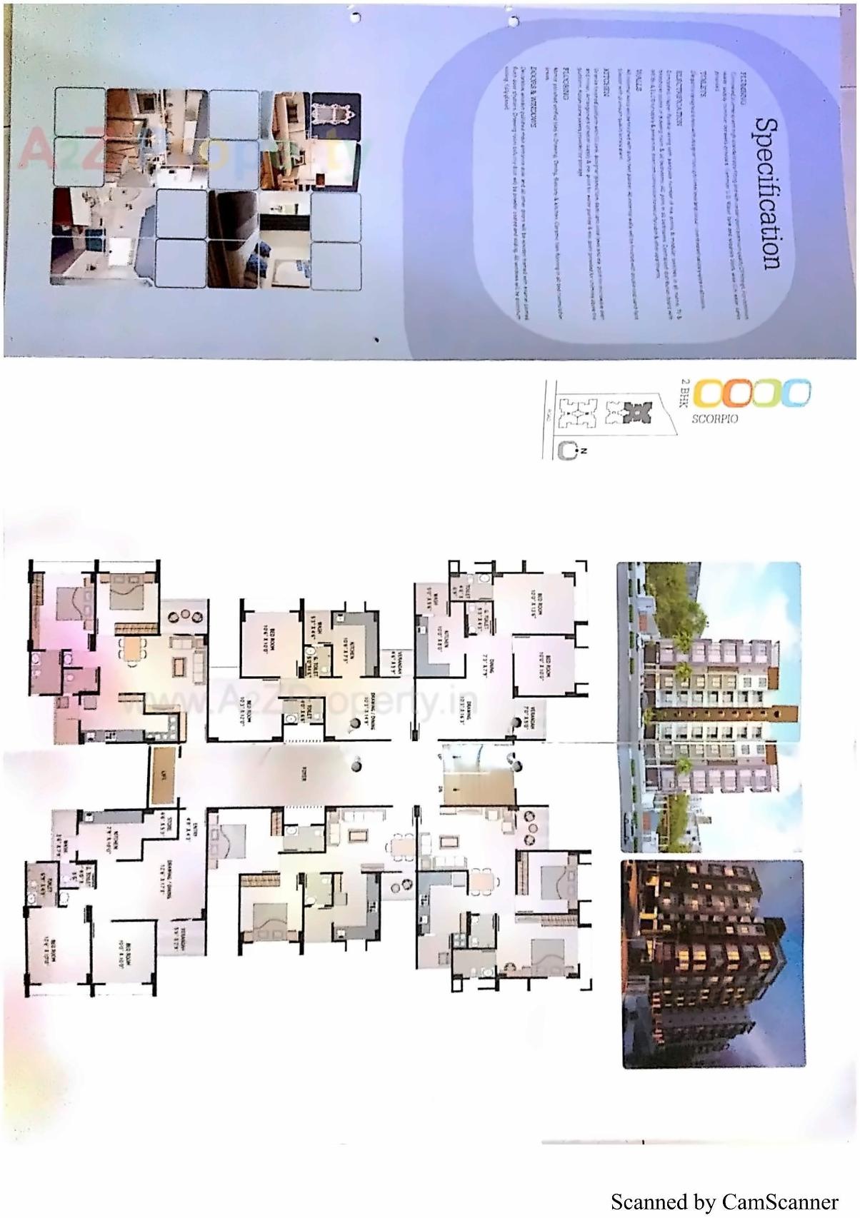 Layout of real estate project Sunshine Heights Ii located at Kudasan, Gandhinagar, Gujarat