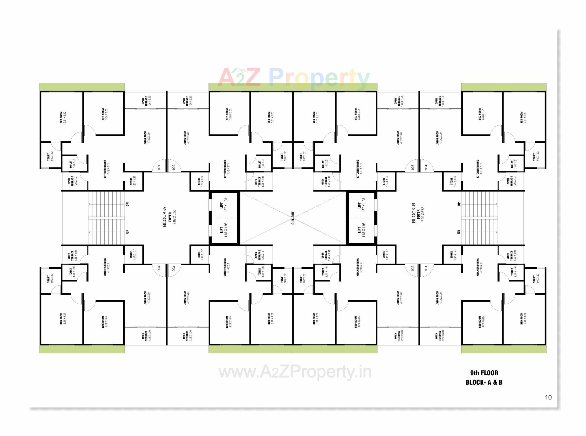 Layout of real estate project Sunshine located at Sargasan, Gandhinagar, Gujarat