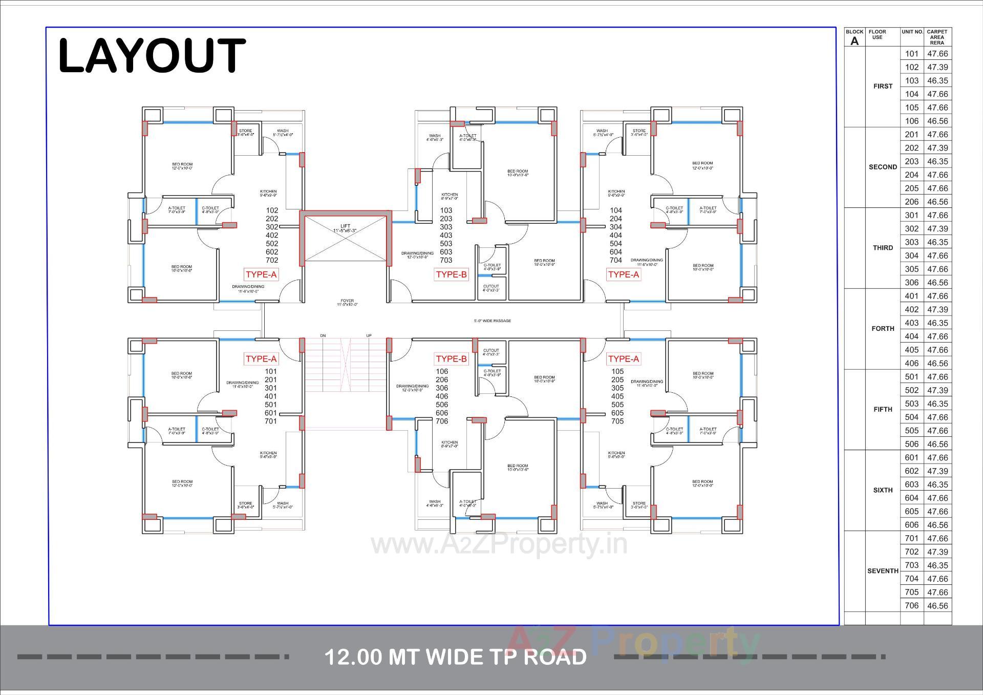 Layout of real estate project Suparn Residency located at Kalol, Gandhinagar, Gujarat