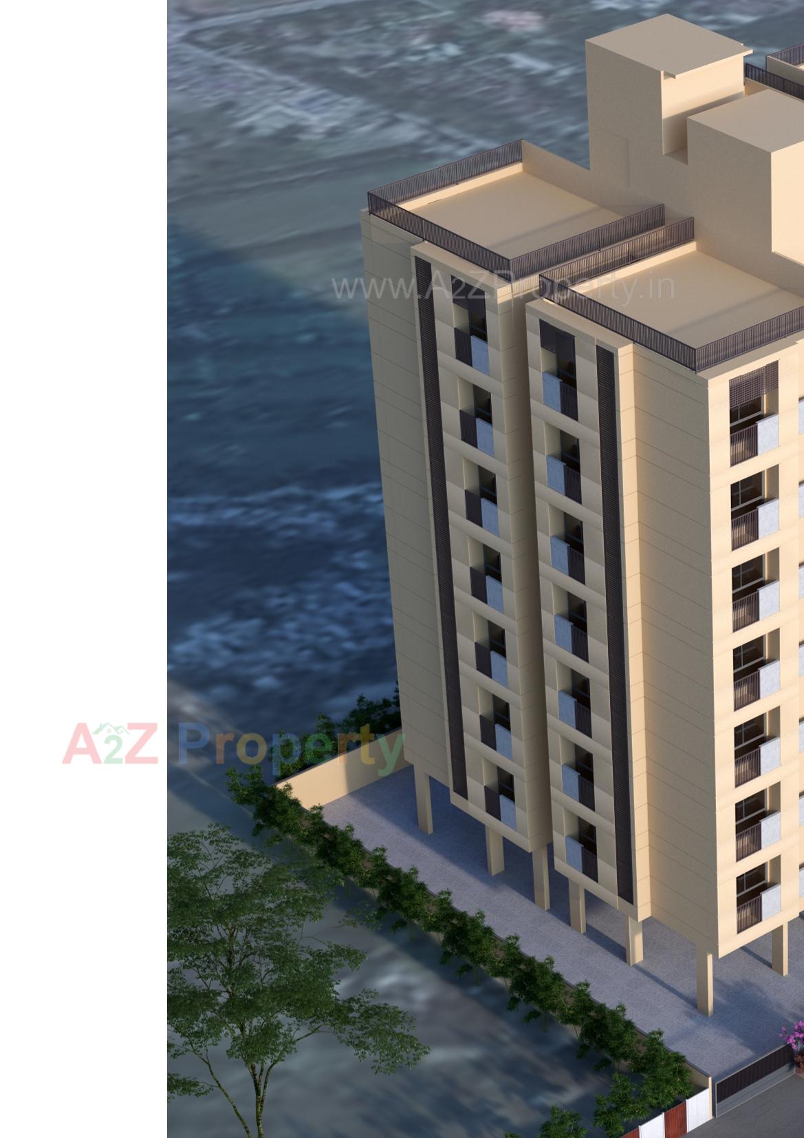 3D Elevation of real estate project Suparn Residency located at Kalol, Gandhinagar, Gujarat