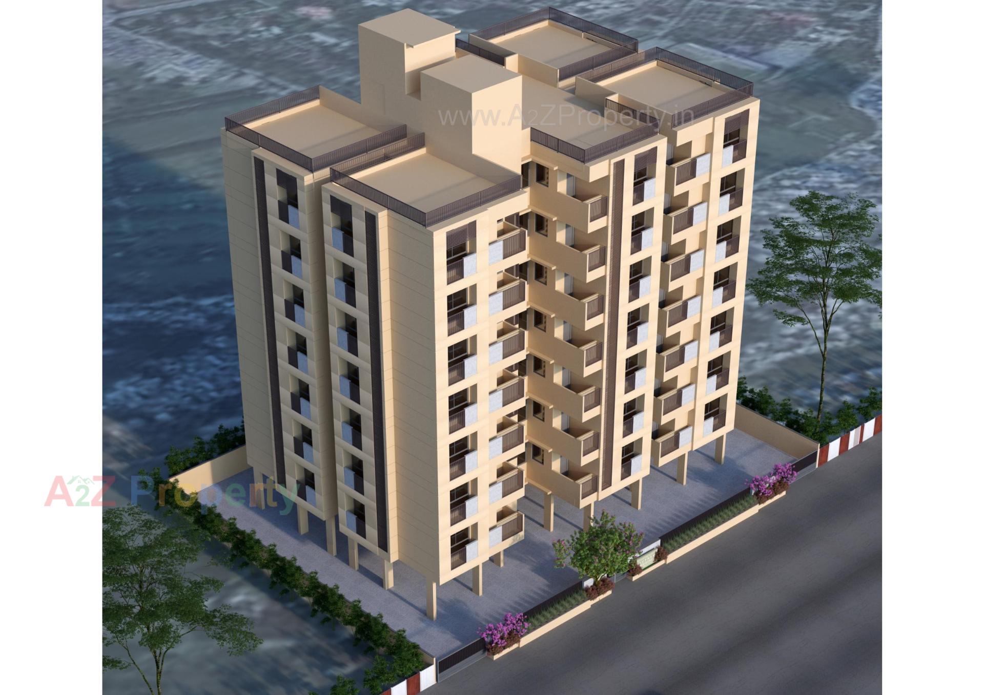 3D Elevation of real estate project Suparn Residency located at Kalol, Gandhinagar, Gujarat