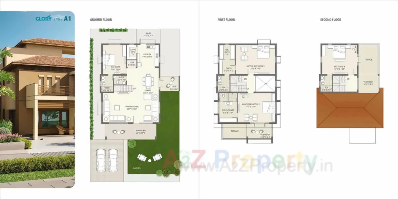 Layout of real estate project Super City located at Santej, Gandhinagar, Gujarat
