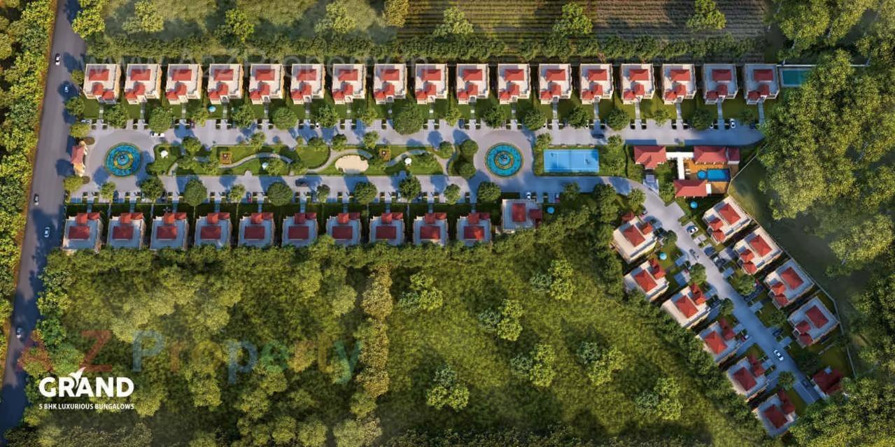 3D Elevation of real estate project Super City located at Santej, Gandhinagar, Gujarat