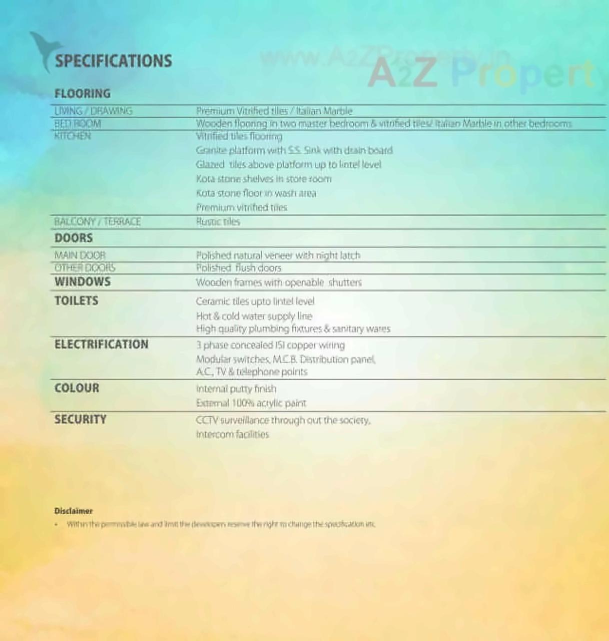 Project Specifications